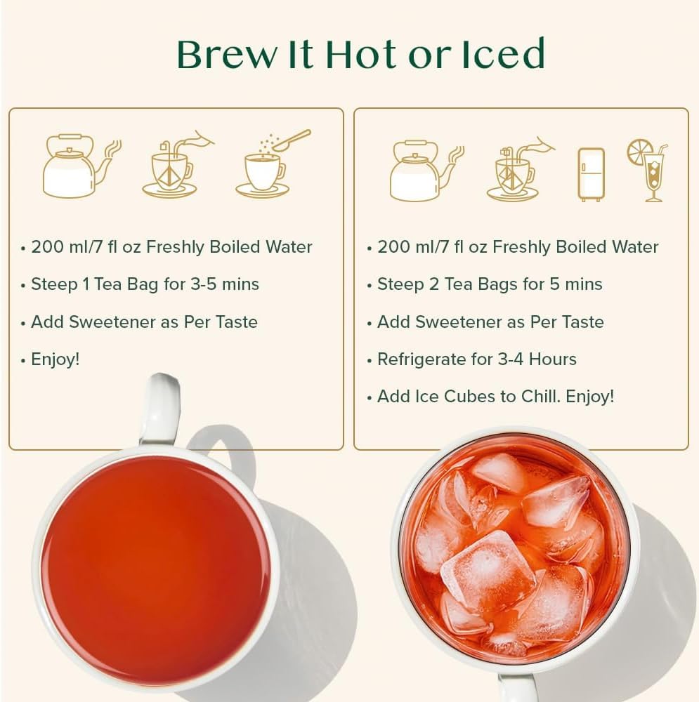 VAHDAM, Tè Darjeeling in foglia intera, 30 bustine piramidali. Primo raccolto 100% puro dall'India