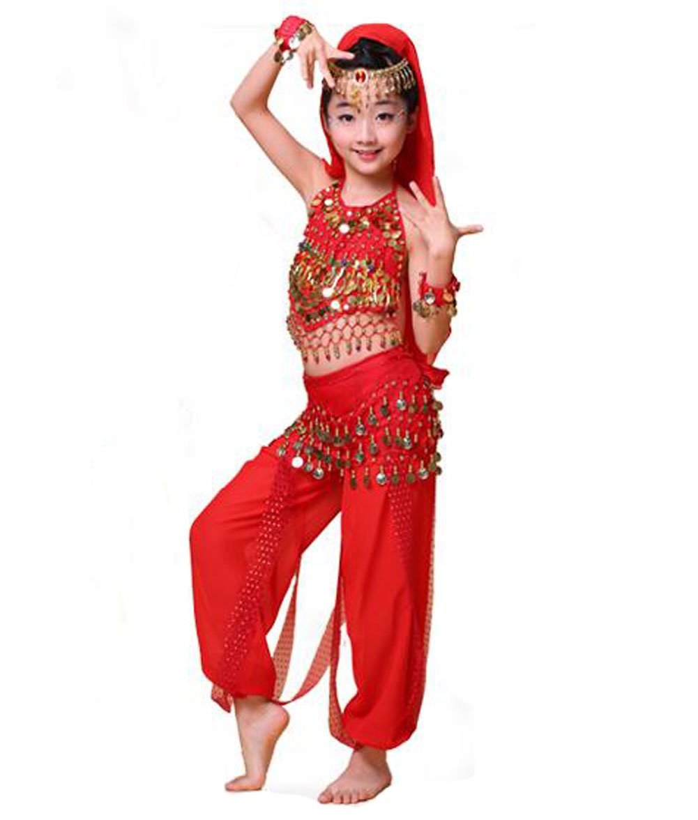 Girls Belly Dance Costume Children Indian Dance Outfit Dancewear Costumes