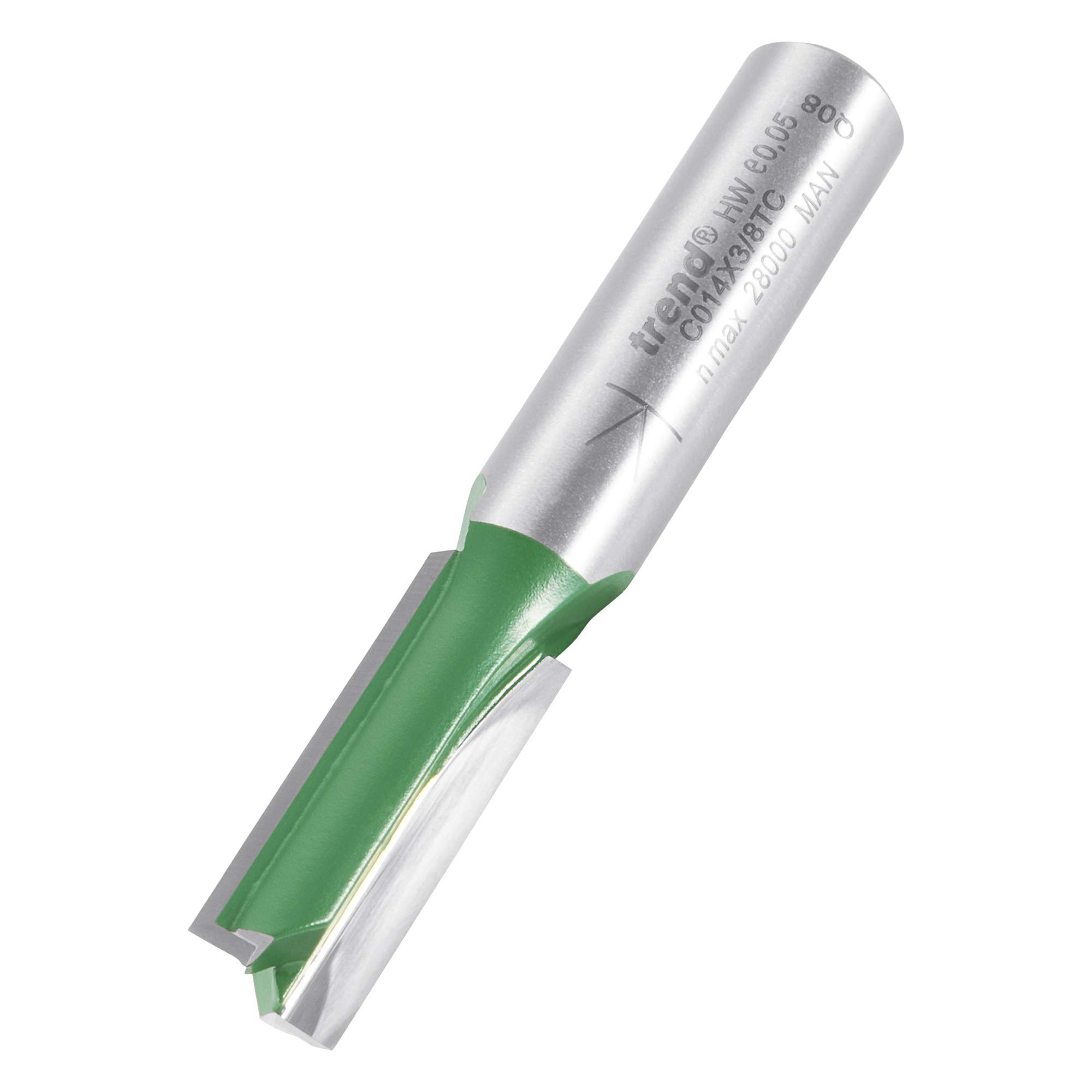 Trend CraftPro fresa diritta 2 taglienti, gambo 3/8, Ø9,5mm