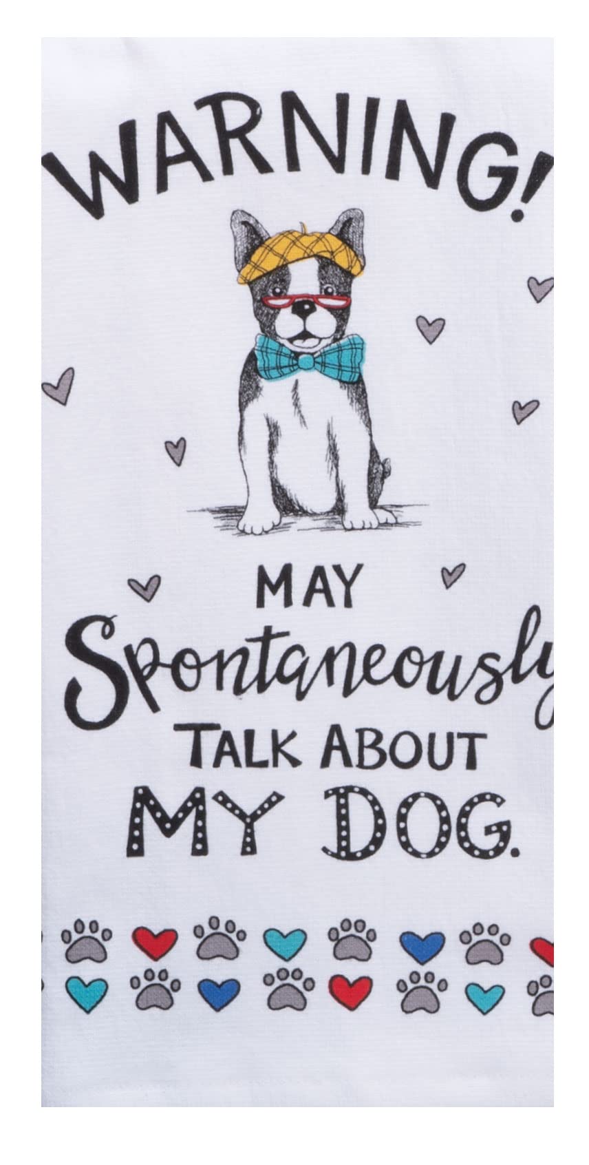 Kay Dee Designs Pet Lovers Only Talk About My Dog Dual Purpose Terry Towel