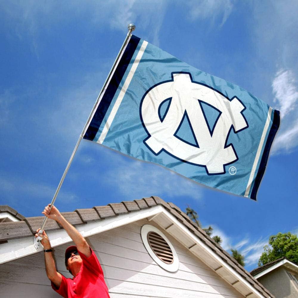 UNC Tar Heels Court Stripes Flag - Image 2