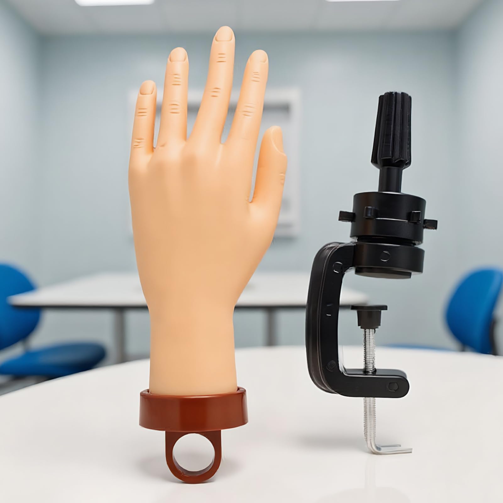 Mano Finta Per Pratica Unghie | Strumento Per Dimostrazione Pratica Unghie Finto,Modello Realistico Manichino Formazione Per Professionisti Principianti Artisti Di Bellezza Salon