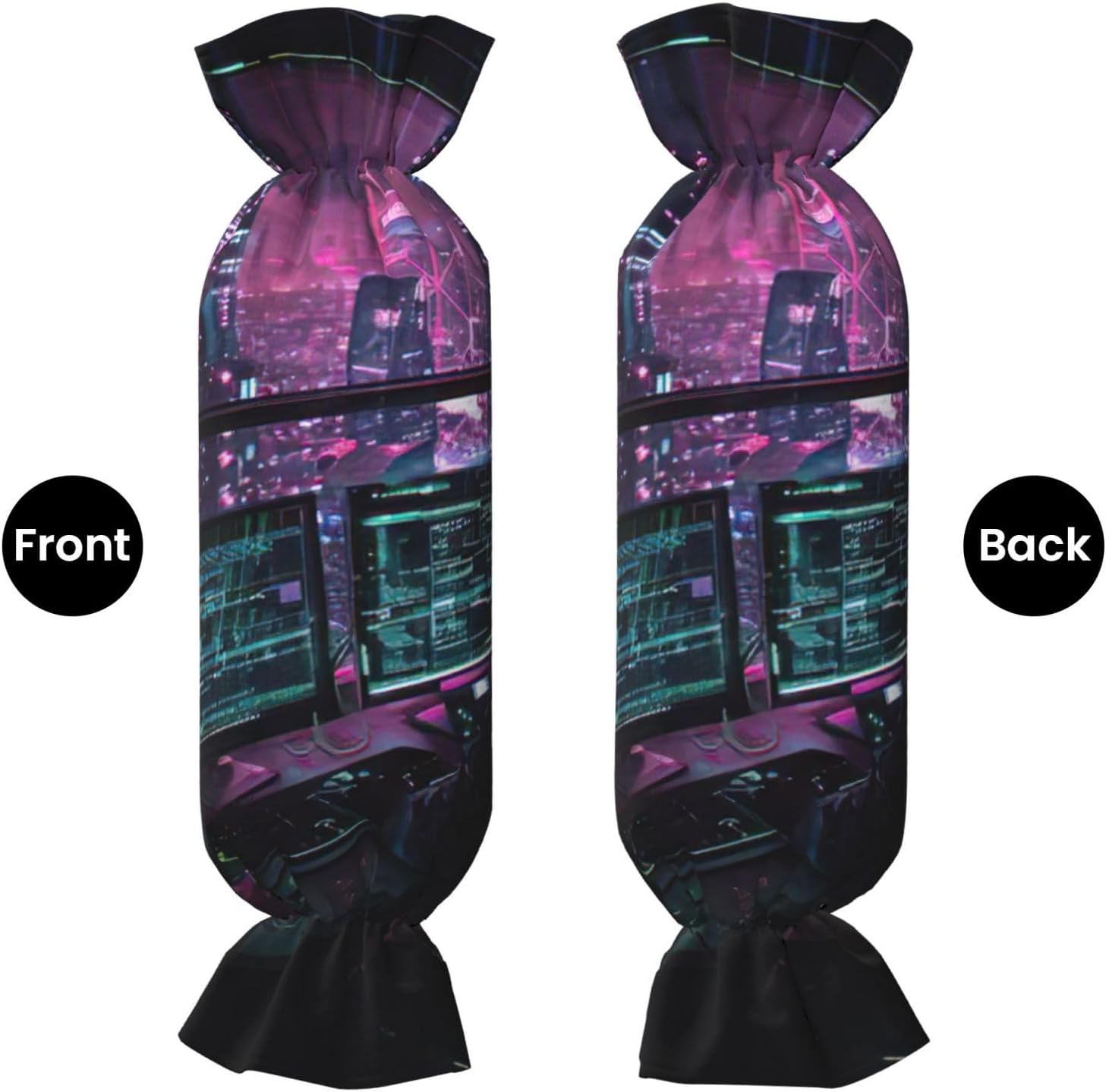 Hacker era Print Candy Cylindrical Comfortable Pillow Throw Pillows Home Decor Easy Maintenance