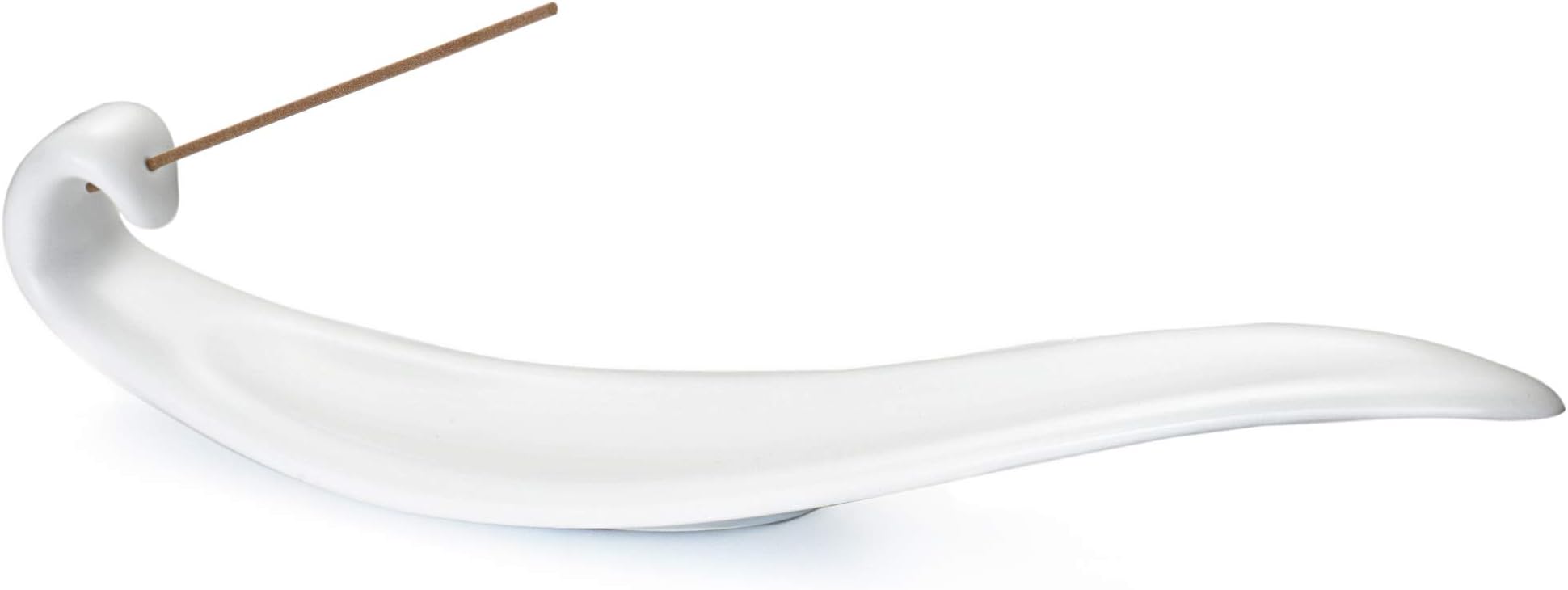 Ceramic Incense Burner - Willow Leaf Porcelain Incense Stick Holder Cone Ash Catcher Tray