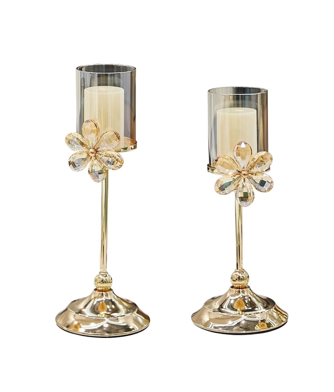 Kerzenhalter Kerzenhalter Romantischer Kerzenhalter für zu Hause Couchtisch Dekoration Tischdekoration Kerzenständer mit Glasdeckel Kerzenständer für Dekorationen für Hochzeitsfeiern