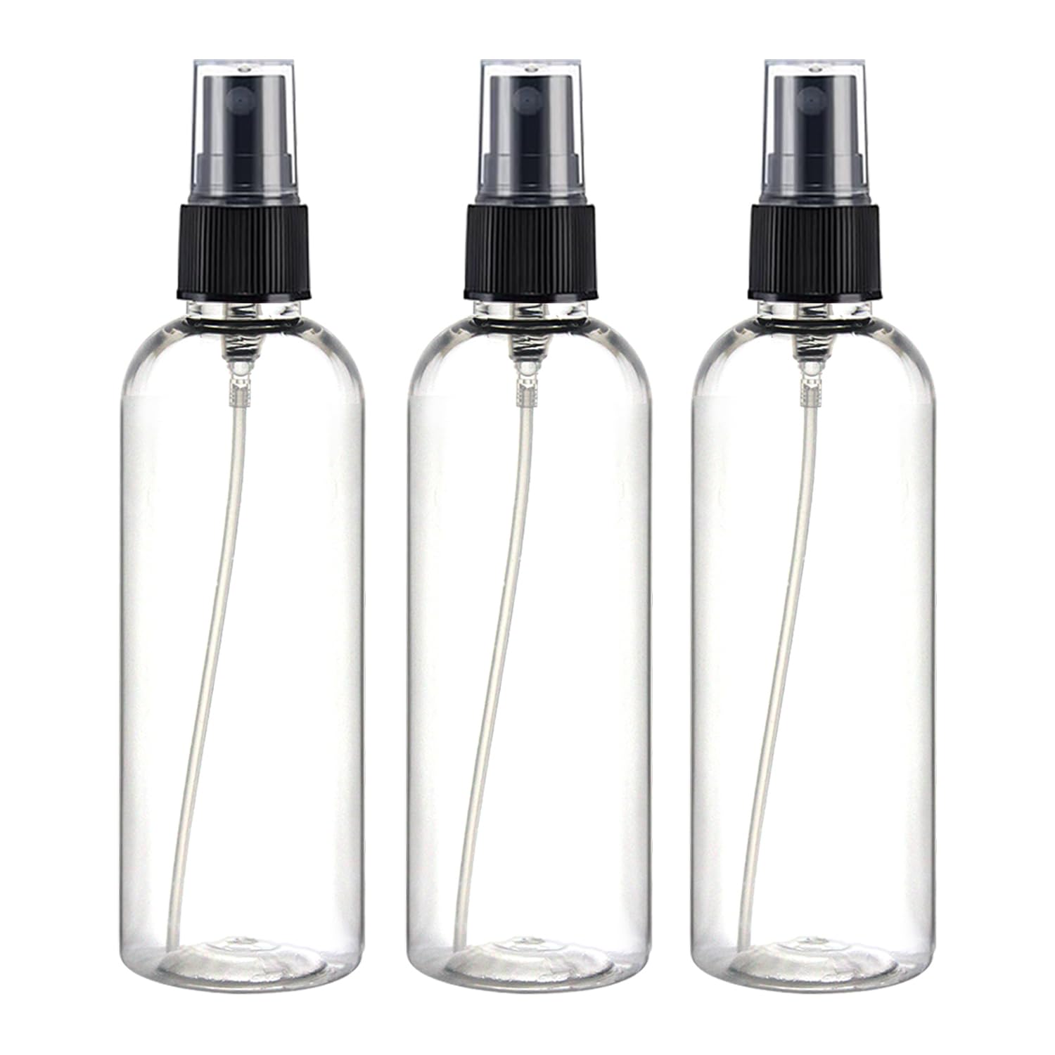 nsb herbals 100 ml Transparent Plastic Empty Fine Mist Spray (Black) Bottle Container For Sanitizer, Perfume, Rose Water, Travel, Home Care, Other Diy, Refillable Reusable (PACK OF 3)-image-37