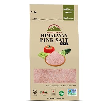 Himalayan Chef Fine Himalayan Pink Salt Bag, 2 LBS, Incredible Taste