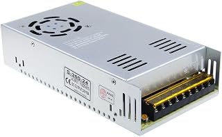 ALITOVE 24V 15A 360W Power Supply LED Driver - Adjustable Voltage, 3 Output Channels, Universal 110V/220V AC Adapter for LED Strips CCTV