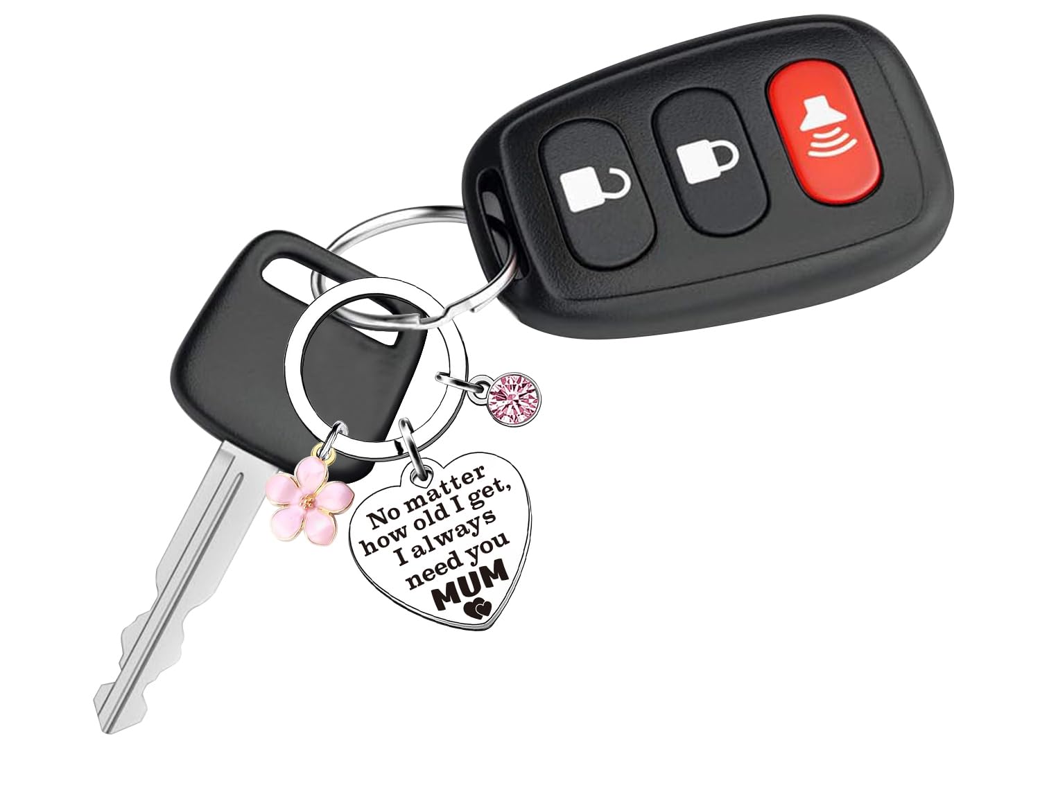 Mothers Day Gift for Mum - Novelty Key Chains - Mothers Day Gifts for Mummy from Daughter Son, Bonus Mam Step Mom Gift, Birthday Present Keyring NO MATTER HOW OLD I GET, I ALWAYS NEED YOU, MUM — view 2