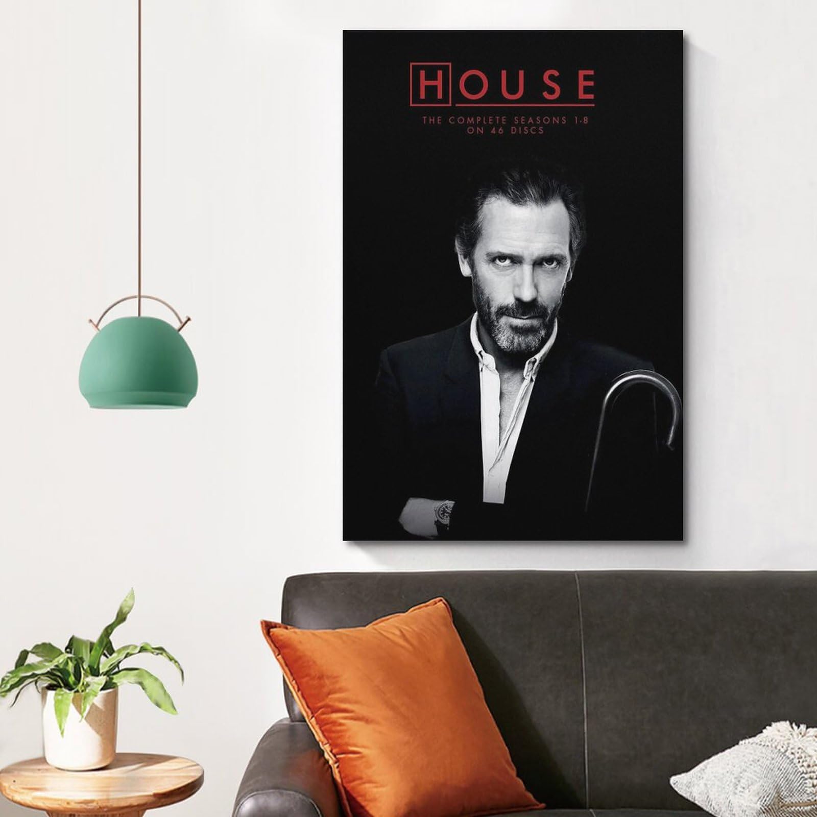 YAWRGJWRG House, M.D House and Wilson - Poster decorativo estetico su tela, decorazione artistica da parete per soggiorno, camera da letto, musica e film, 30 x 45 cm, senza cornice