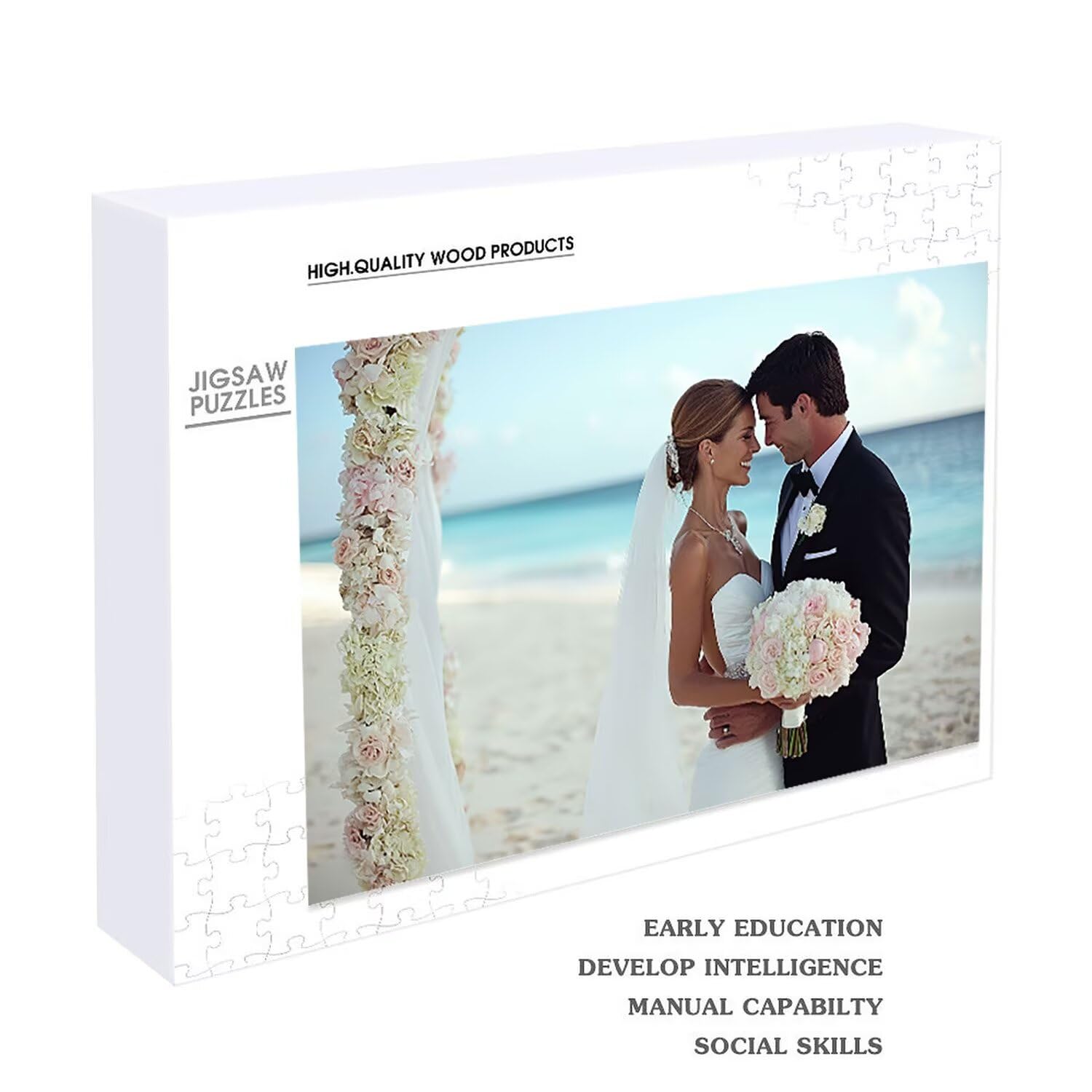 Personalisiertes Puzzle mit eigenem Foto - 1000/1500/2000/3000/4000/5000/6000 Teile: Gestalte selbst Puzzle, Adult Fotopuzzle - für Mama, Wedding, Familie zum Geburtstag Geschenke (5000 Teile) z-152