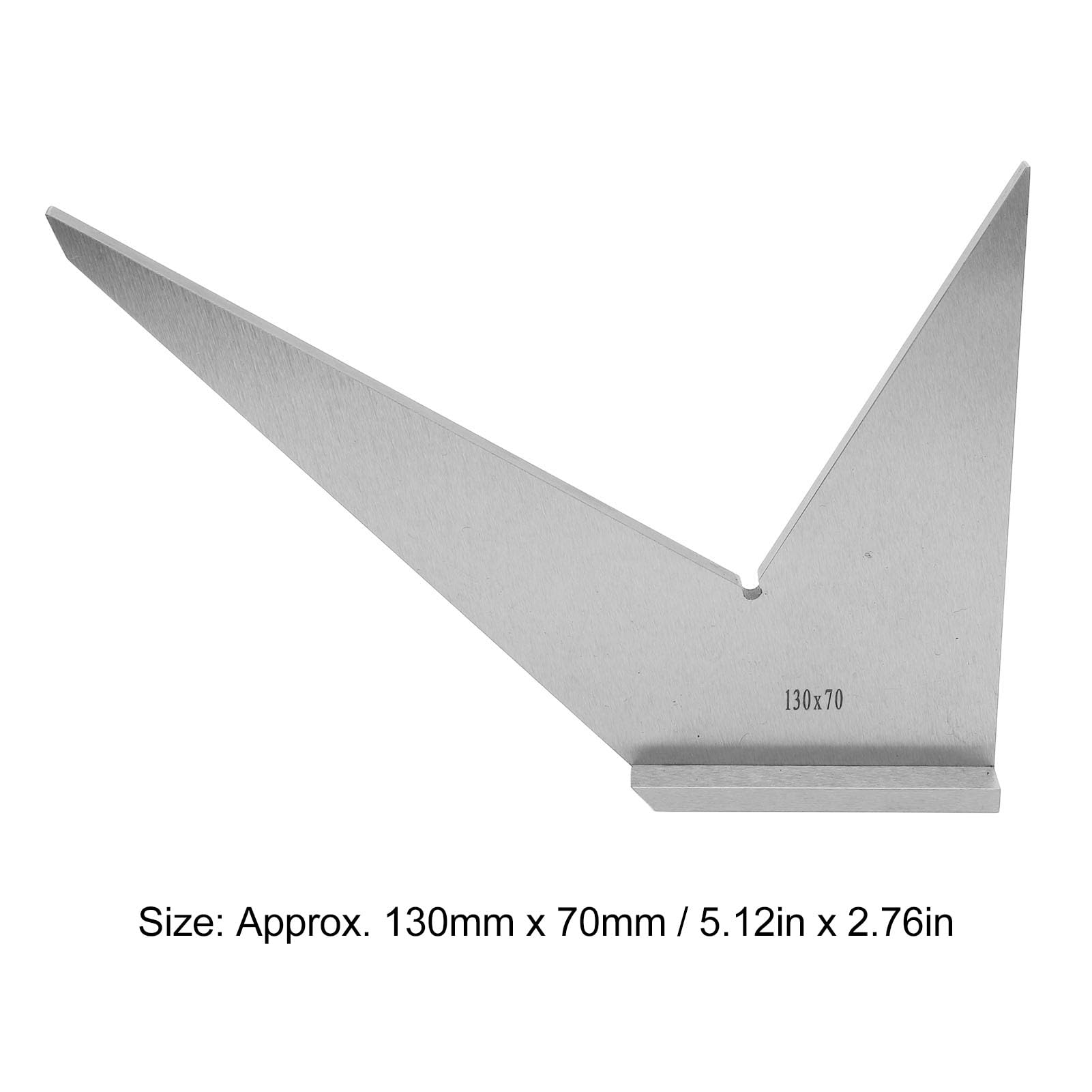 Generic Règle D'angle 30 45 90 120 Degrés, Outil de Machiniste en Acier au Carbone Dur pour la Mesure des Pièces D'ingénierie
