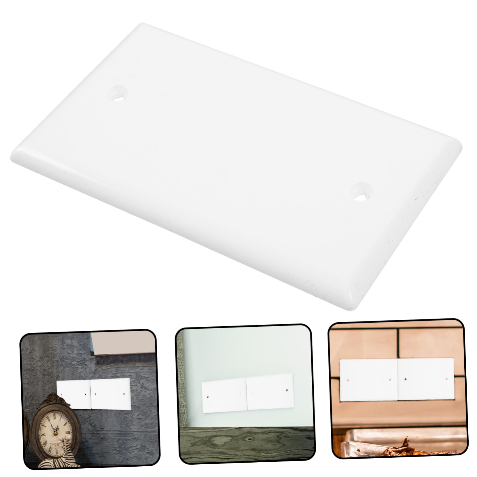HOLIDYOYO Socket Wall Plate Cap Electrical Panel Cover Switch Cover Universal Wallplate Smooth-finished Edges