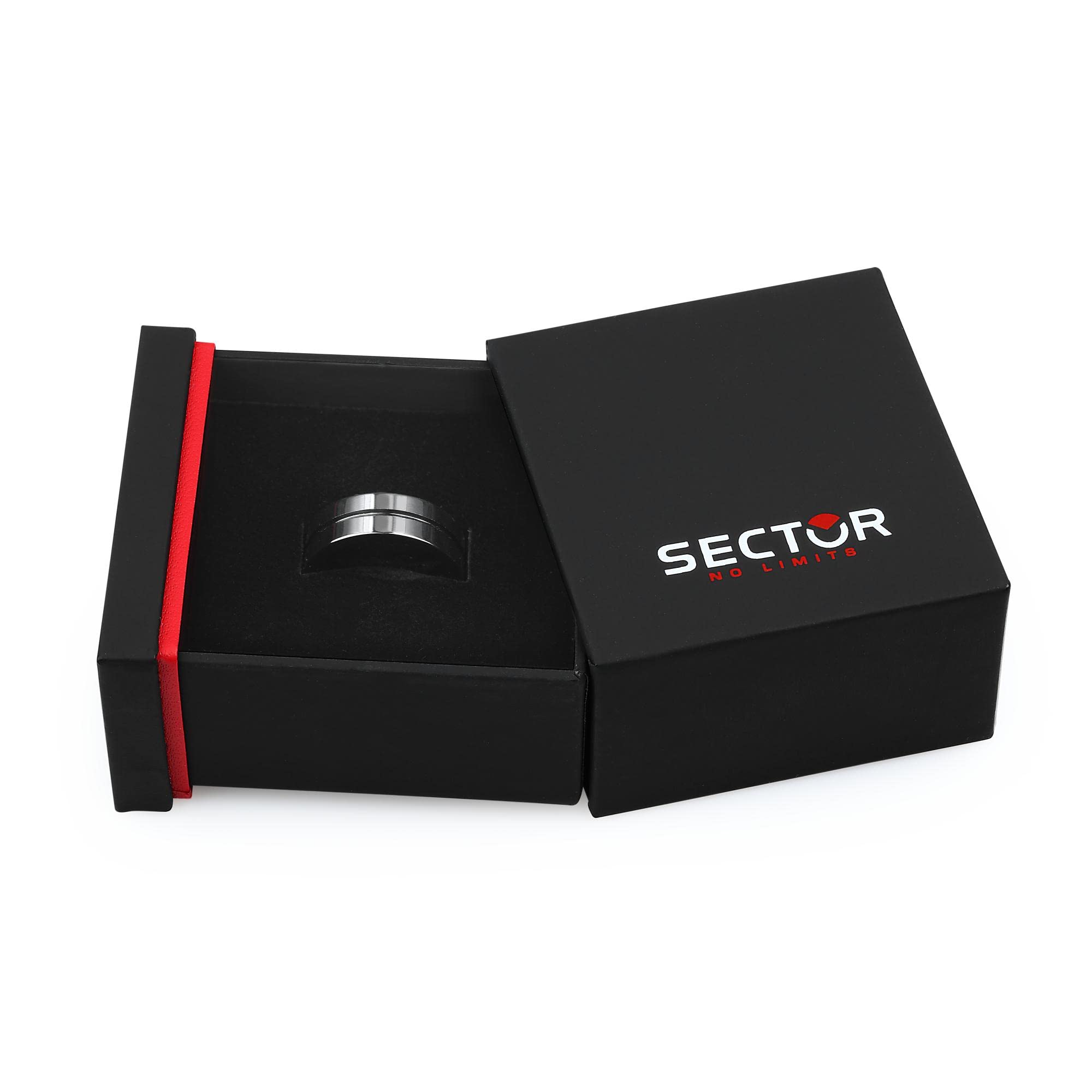 Sector No Limits Row anello Uomo in Ceramica, smalto nero - SACX17021