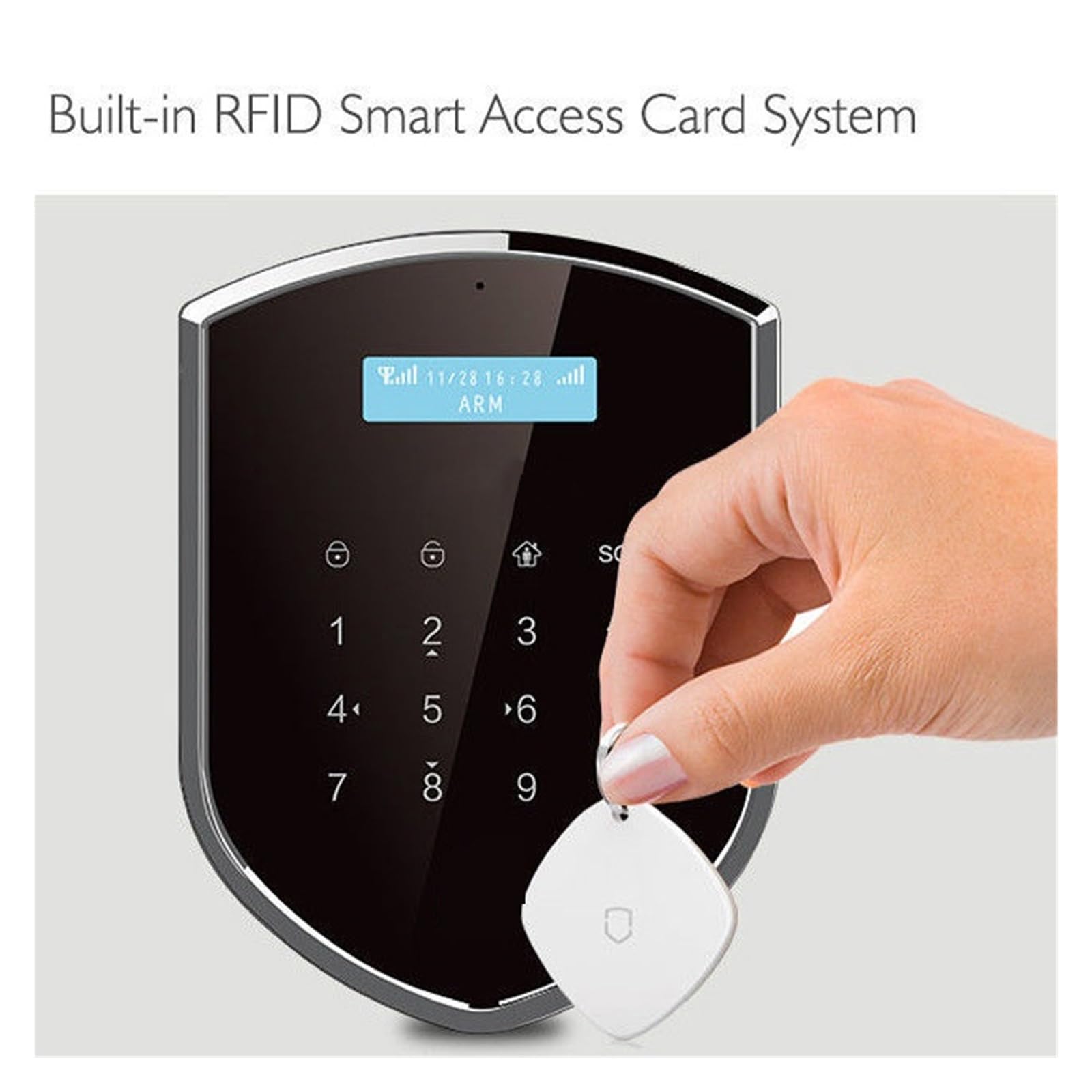 Sistema di Allarme di Sicurezza Domestica, Smart Wireless Allarme Domestico antifurto di Sicurezza Kit rilevatori Movimento for sensori Porta Host Fai-da-Te