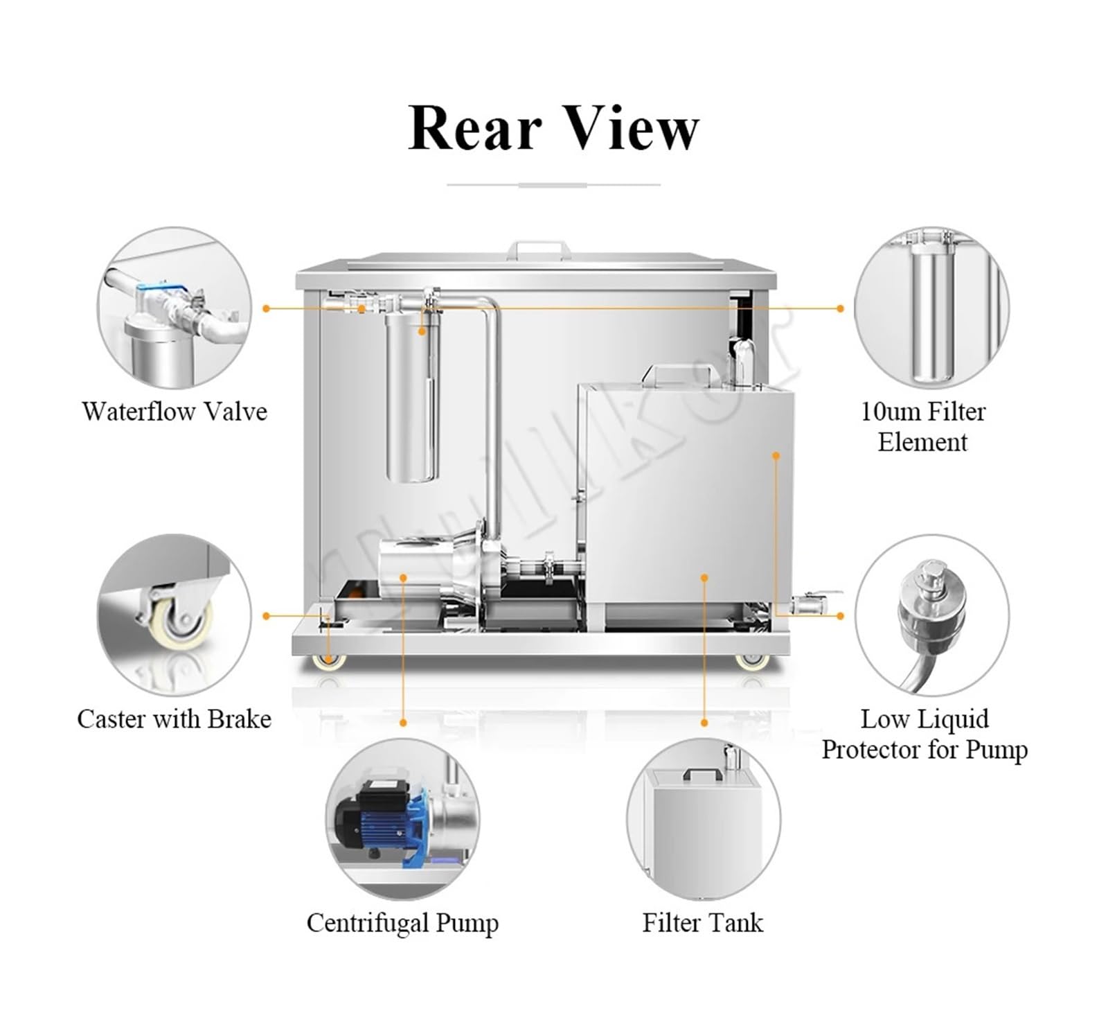 Máquina de Limpieza ultrasónica de 88L for cojinetes y filtros, Limpiador ultrasónico de Hardware, Motor, eliminación de Aceite, óxido y Culata.