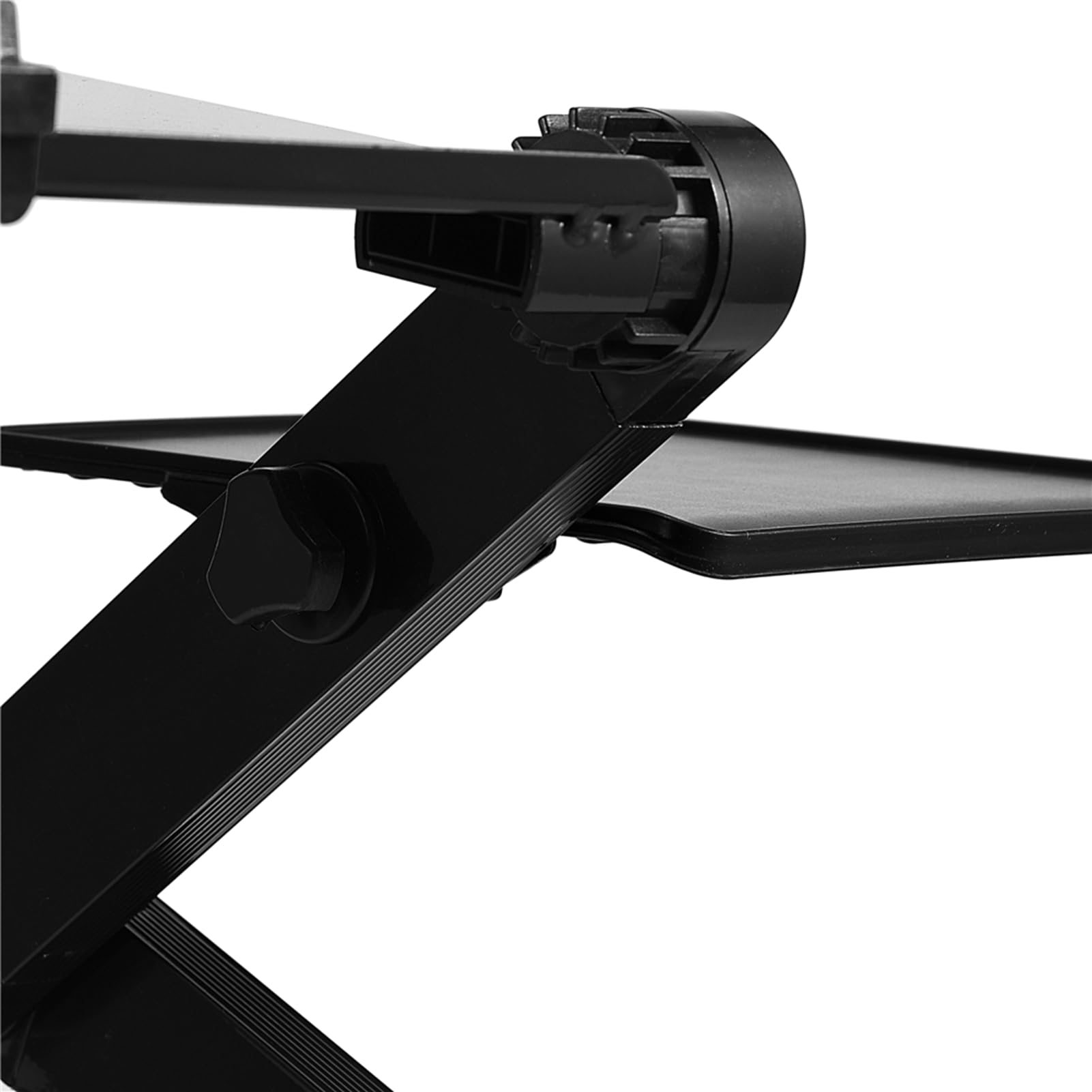 lyrlody Supporto per Laptop Scrivania per Laptop Regolabile Tavolo Pieghevole in Lega di Alluminio con Gambe Girevoli a 360 Gradi Doppie Ventole di Raffreddamento Vassoio per Mouse per Divano Letto