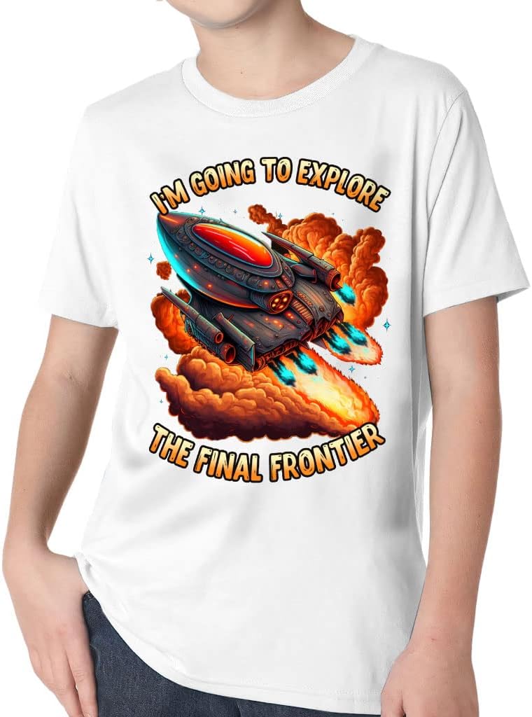 Space Ship Kids' Classic Fit T-Shirt - Printed T-Shirt - Beautiful Classic Fit Tee