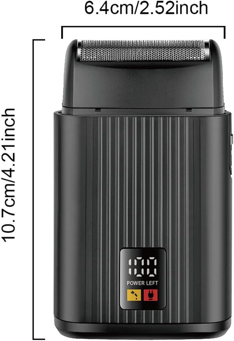 Foil Shavers for Men, Electric Razor Cordless Waterproof Wet Dry Use, LED Display Rechargeable