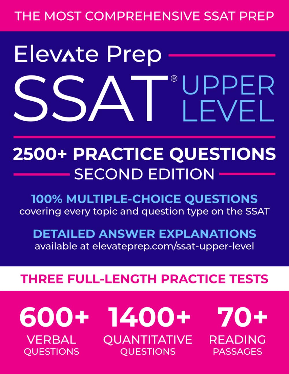 SSAT Upper Level 2500+ Practice Questions: Covers Every Topic and Question Type on the SSAT