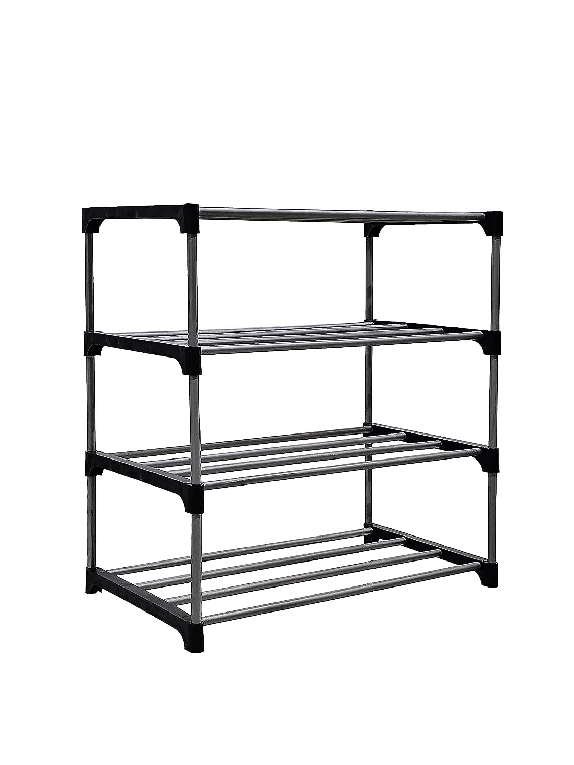 SaKLaK Children Book Rack 4 Layer Bookshelf for Home Library | Books Stand Book Shelves 4 Layer PVC Rack Home Library | Books Rack for Study Room Bookshelf-image-36