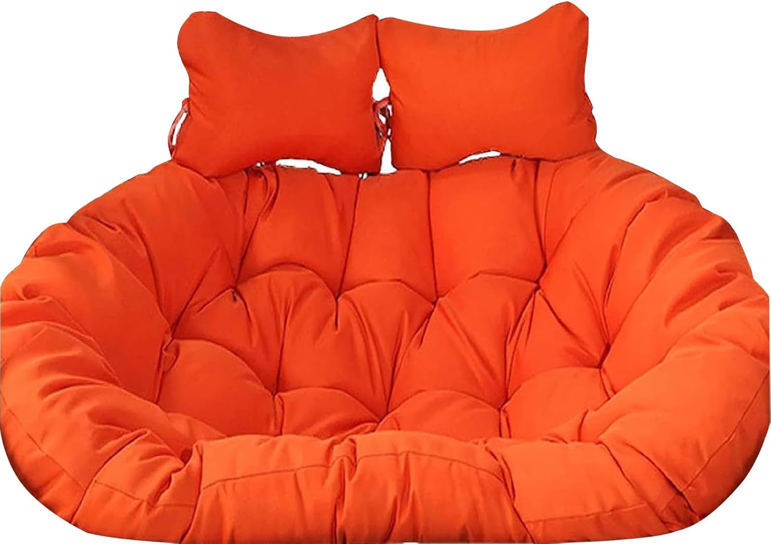 Double Seater Egg Chair Cushion, 2 Seater Cushions for Hanging Basket Chairs Waterproof Durable, Cover Washable and Detachable(E)