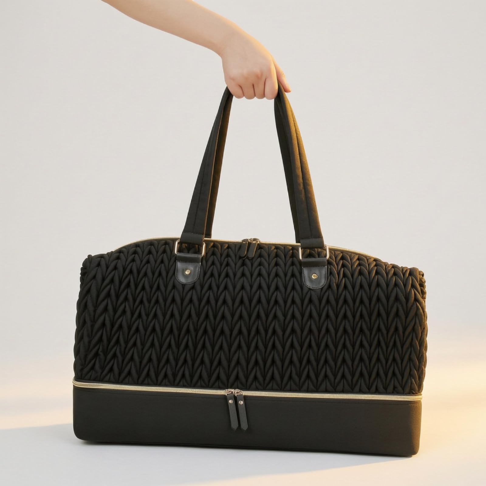 Bolso Viaje con Compartimento Inferior Impermeable Bolsa Pañales Resistente Al Agua Bolso Cambiador para Mamás, Viajeros
