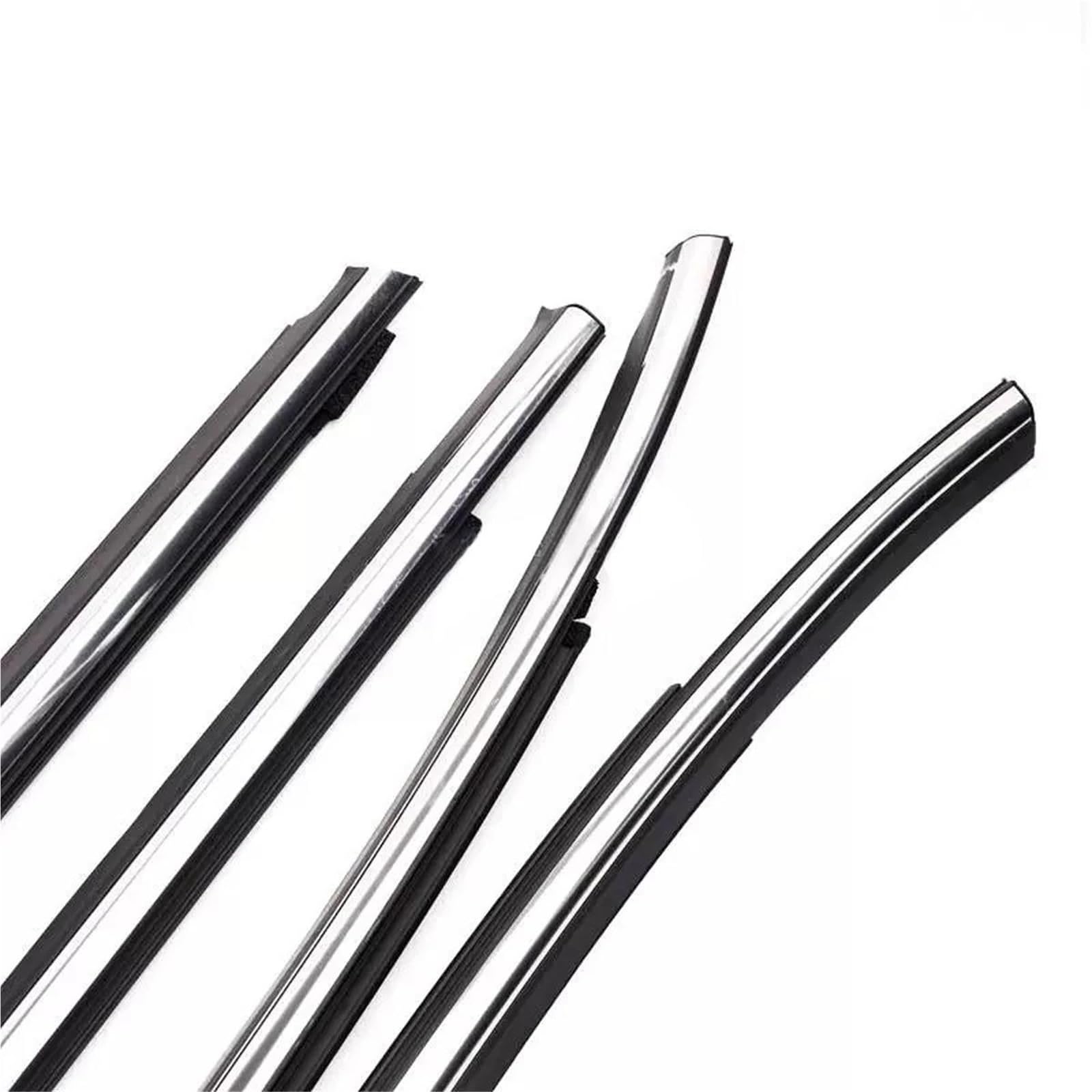Ujnheq Onecolor 4Pcs Car Outer Door Windows Weatherstrip For Hyundai For Tuscon Ix35 2010-2015 Hatchback Pressure Sealing Strip Insulation Seal(Onecolor)