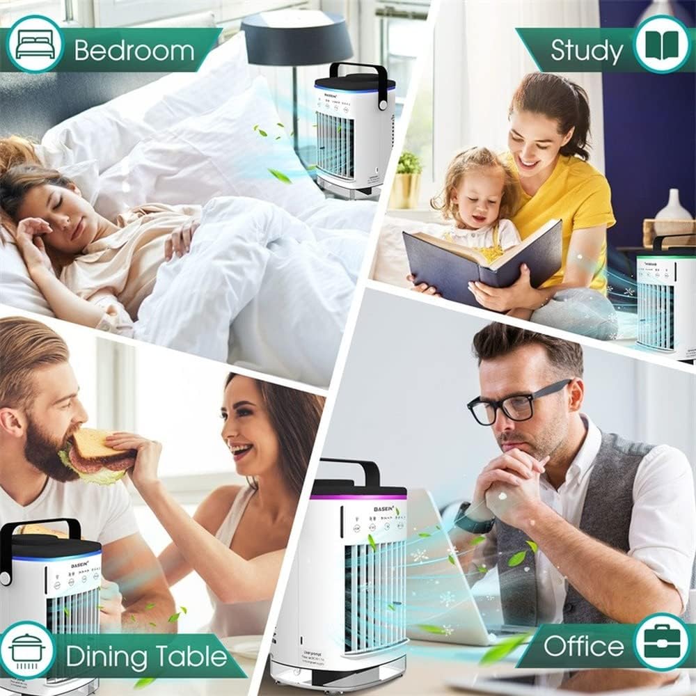 Air Conditioner Mini Air Cooler, Fan Water Cooling Fan For Room Office Cars Mobile Portable