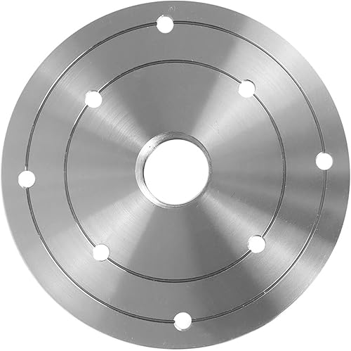 Miniatura 4 de findmall Placa frontal de torno de madera de acero de 6 pulgadas, 1-14 pulgadas x 8TPI roscada con tornillo de bloqueo para asegurar en el husillo