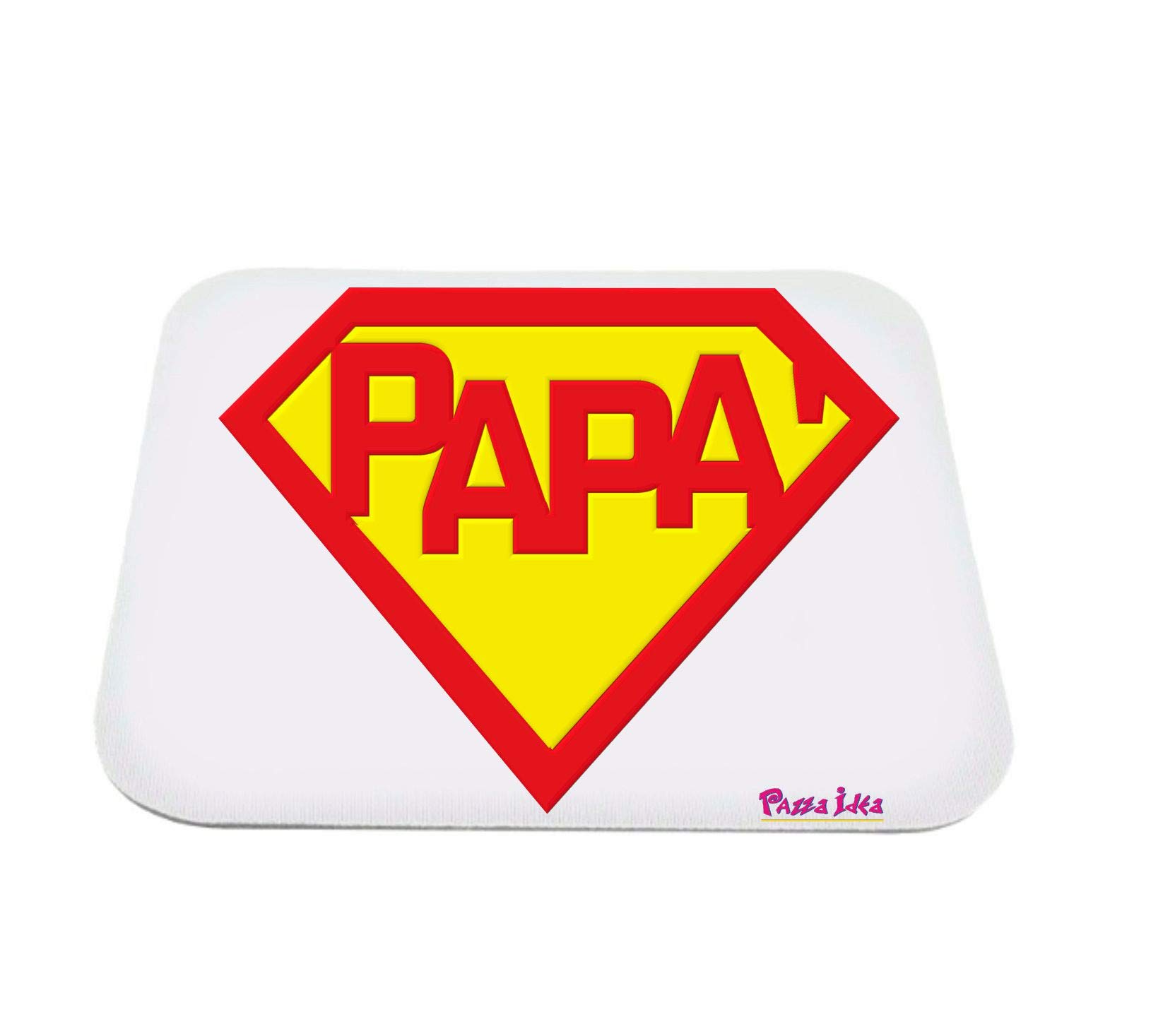 Regali Pazza idea Mouse Pad Rettangolare papà Perfetto - 25x20 cm - Gomma e Tessuto - Decorato - per PC - Regalo Festa papà