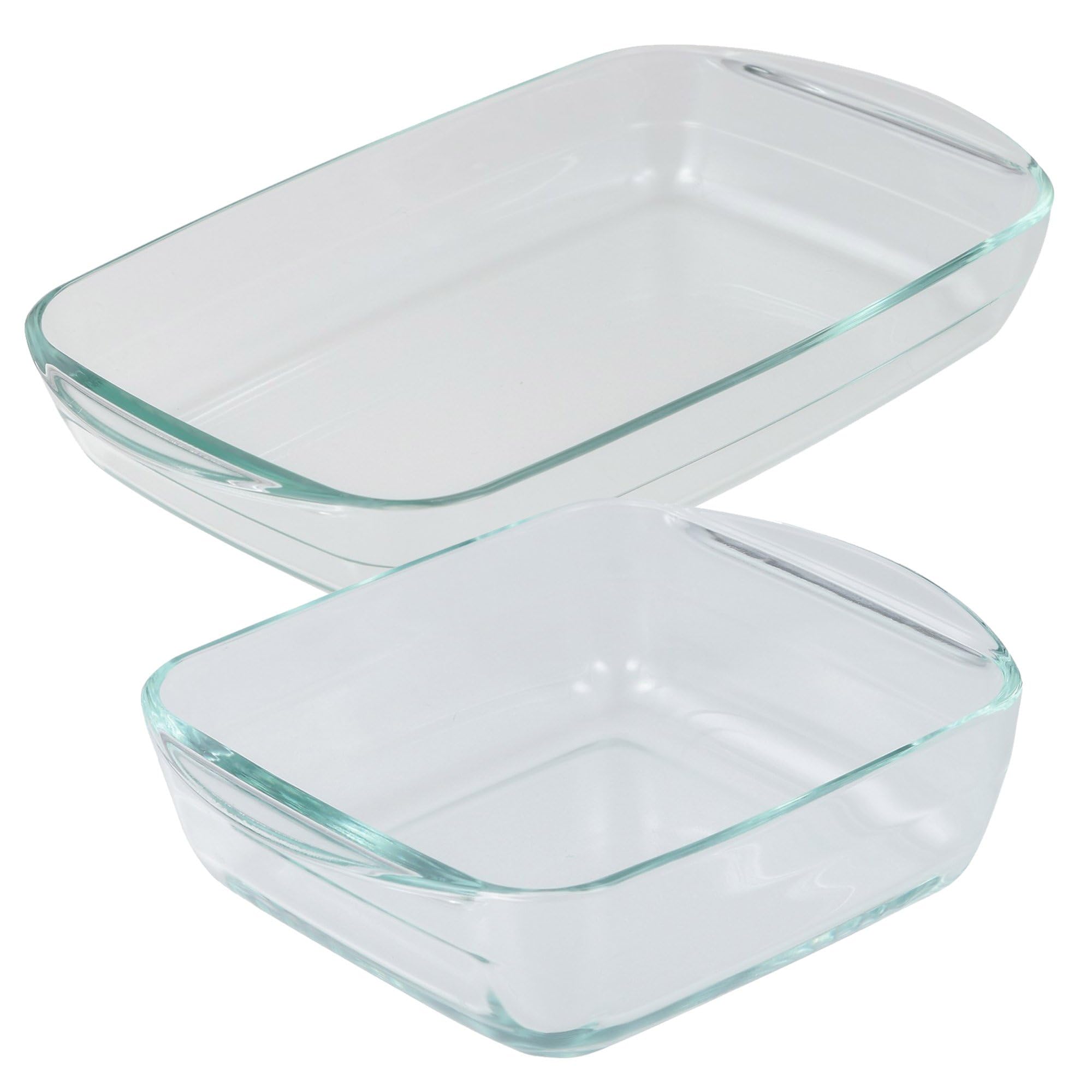 Fuentes de horno San Ignacio EXPERT de vidrio juego de 2 moldes rectangular y cuadrado de borosilicato