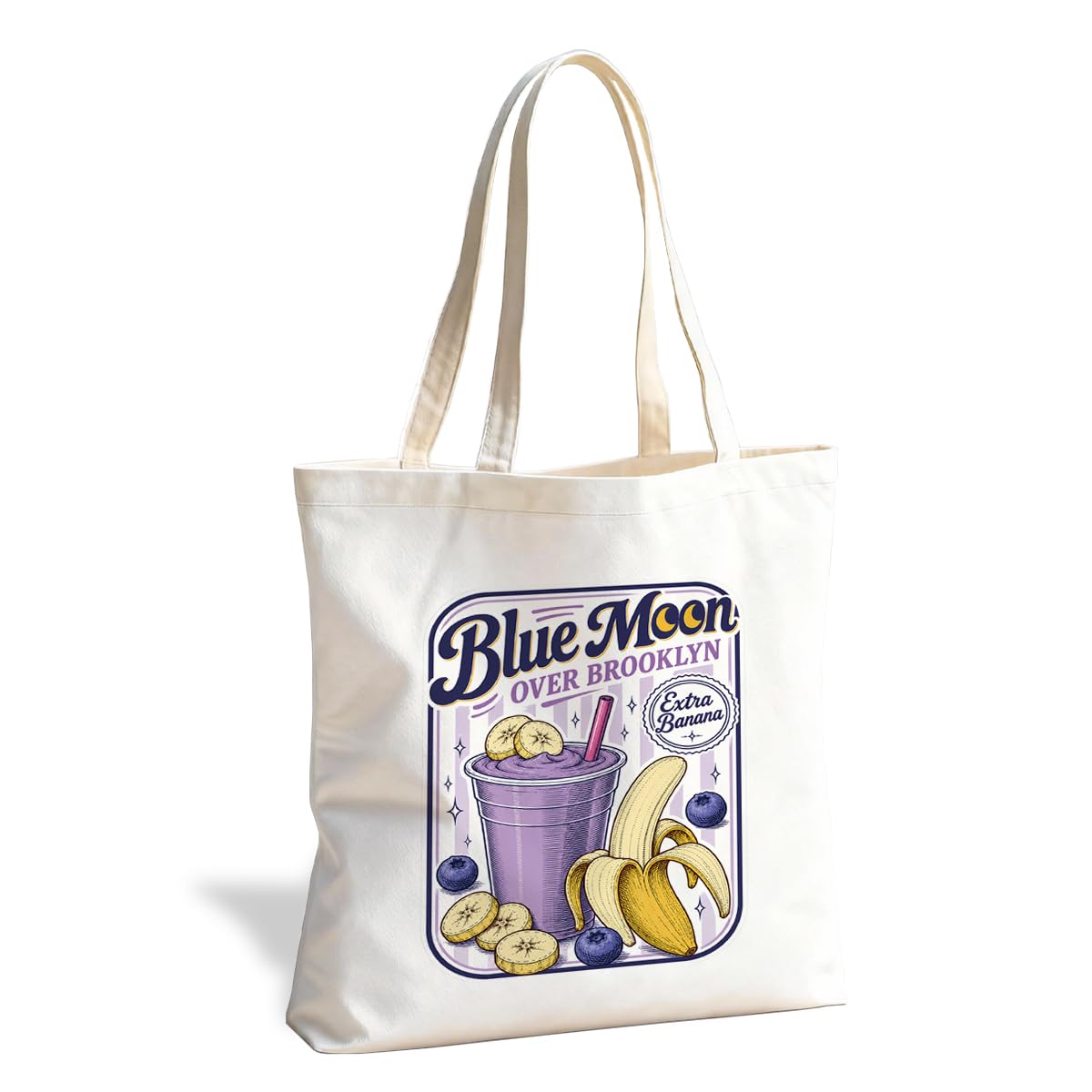 Funny Canvas Tote Bag, Reusable Bag for Work Shopping Travel Beach