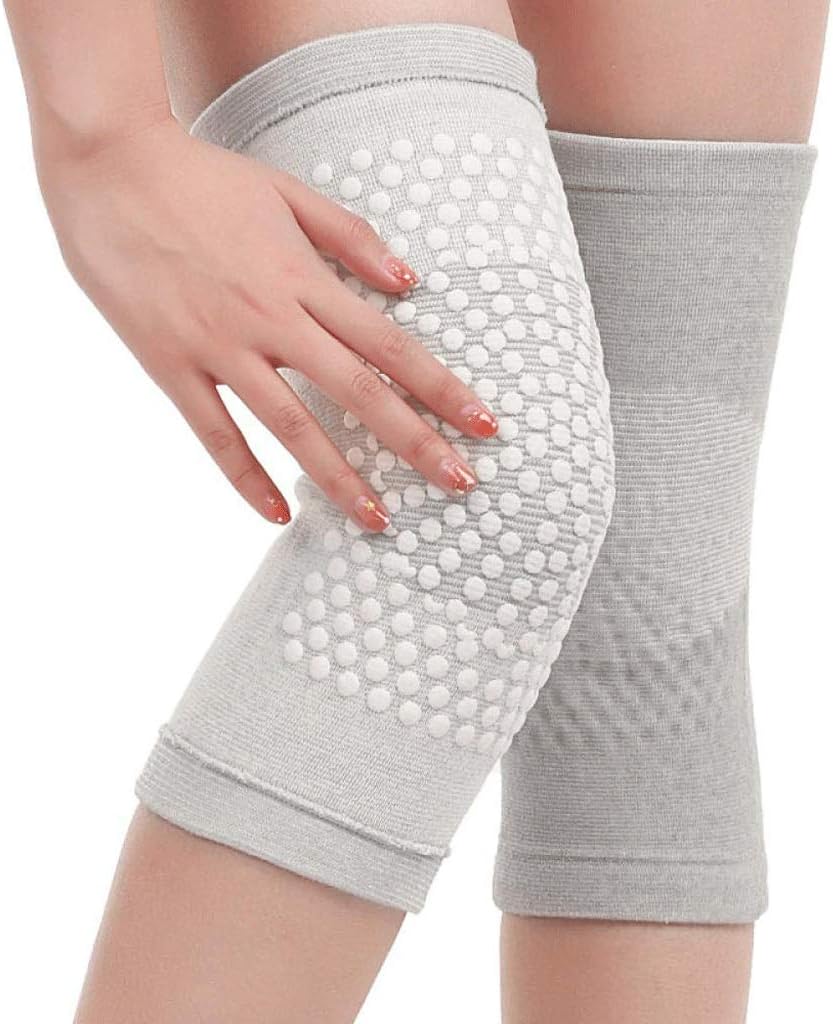 Warm Knee Pads - Men Women Thicken Long Stretchy Knee Leg Sleeve Warmers Breathable Thermal Cashmere Padded Knee Brace Wraps Pads