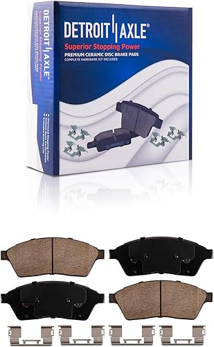 Miniatura 31 de Detroit Axle - Pastillas de freno traseras para Chevrolet Captiva Sport Equinox GMC Terrain Pontiac Torrent Saturn Vue XL-7, Pastillas de freno de