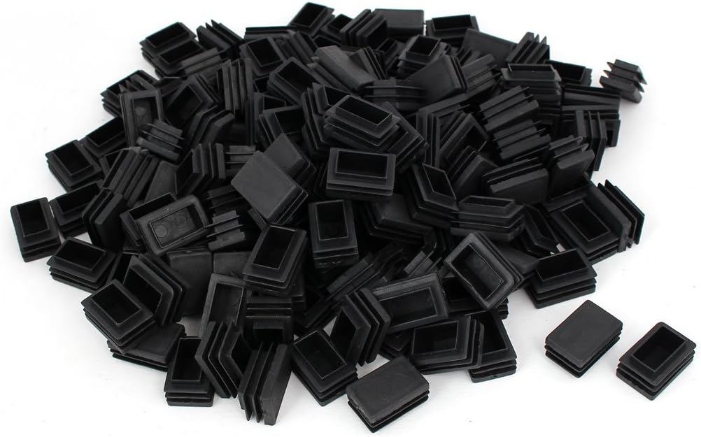 Chair Legs Home hardware Plastic Blanking End Cap Rectangle Tube Insert 20mmx30mm 200pcs Model:68as570qo721