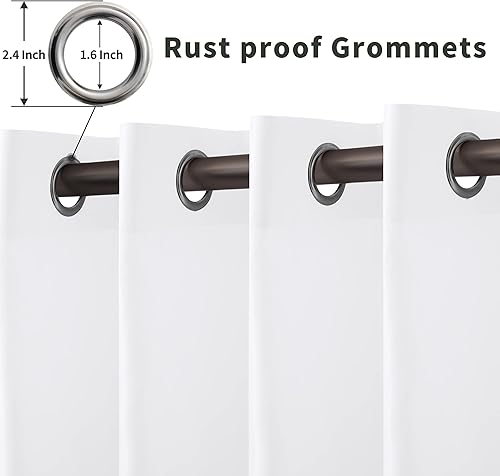 Miniatura 10 de OutdoorLines Cortinas impermeables para interiores y exteriores para patio  Panel de cortina de privacidad y bloqueo solar con ojales, resistente a