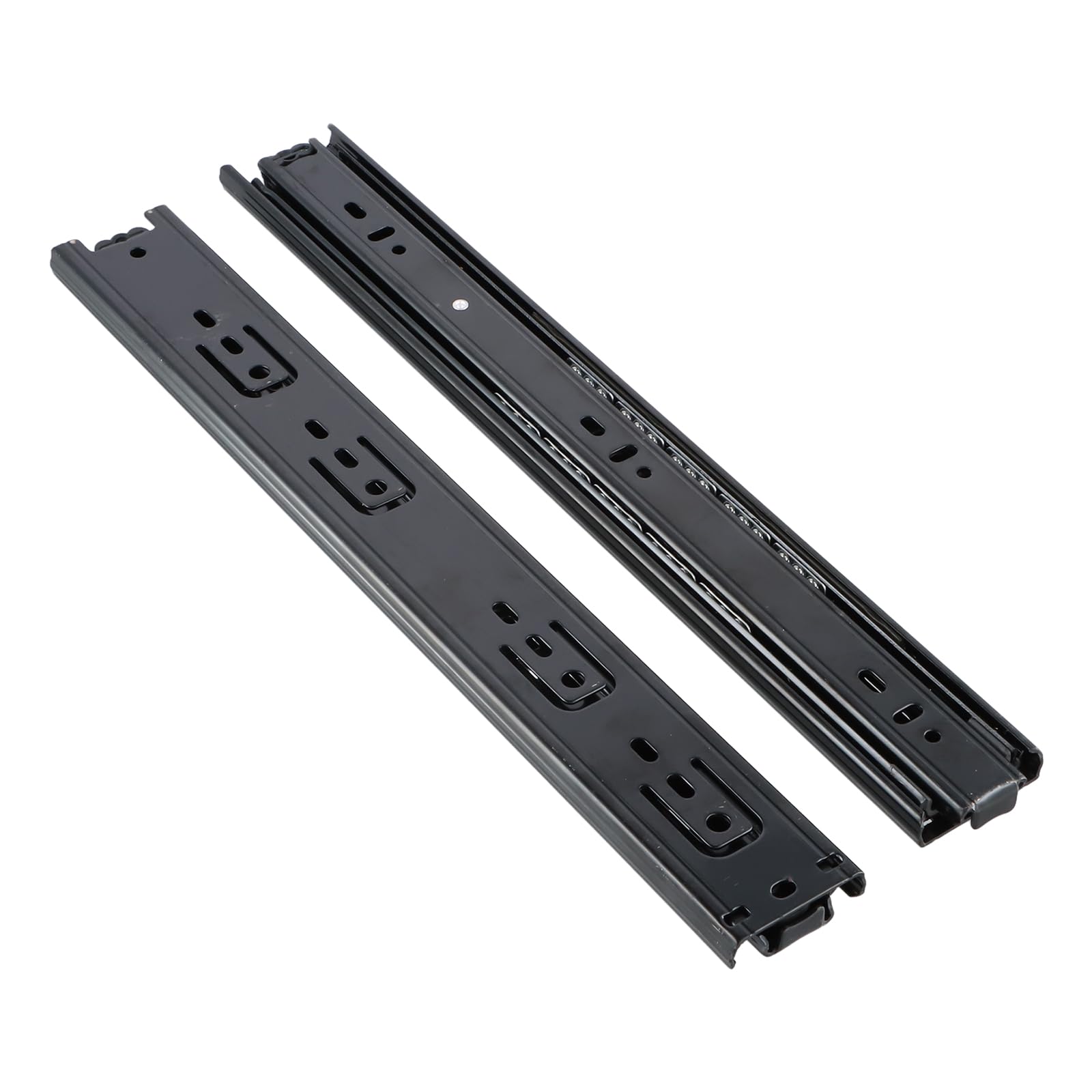2 Pièces Glissiere Pour Tiroir Charge Lourde, Glissières Pour Tiroir Avec Roulement à Billes, Rail Coulissant Avec Roulements à Billes, Extension 250 300 350, Coulisse Tiroir (14 Pouces (350mm