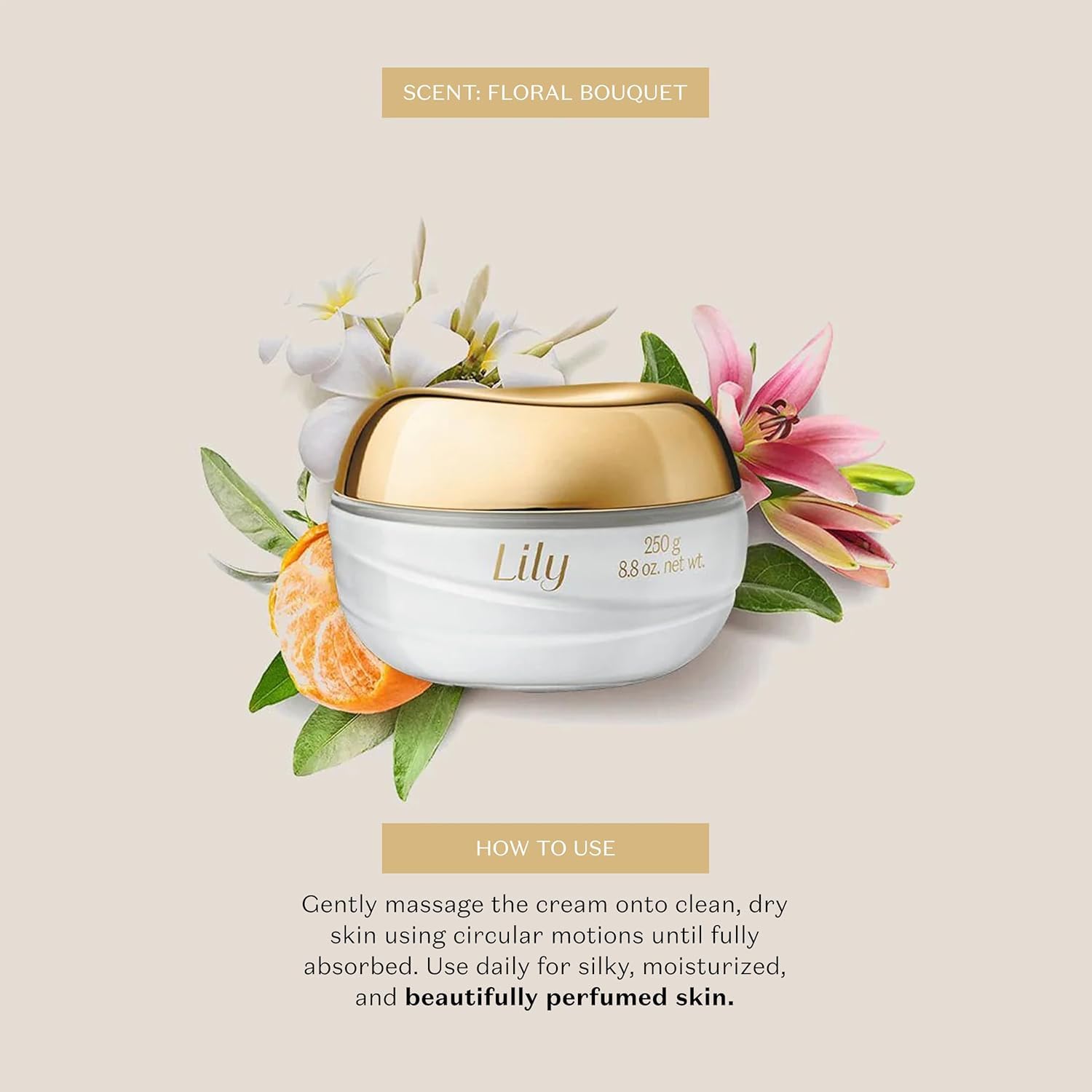 O Boticário Lily Set Regalo Profumo e Cura della Pelle con 2 Prodotti | Crema Idratante Corpo Profumata Satinato 250 g e Profumo Eau de Parfum EDP 75 ml