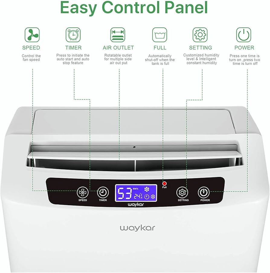 Amazon.com - Waykar 2000 Sq. Ft Dehumidifier for Home and