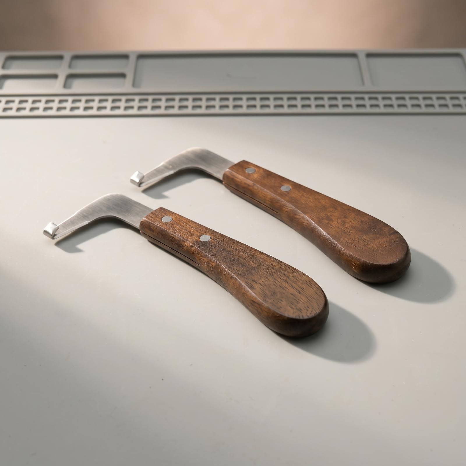 2 Piezas Rascador Manual en Forma L | Preciso, rascador para s con Cabezal Metálico, Portátil, áreas Estrechas, Mecánicos, Instaladores