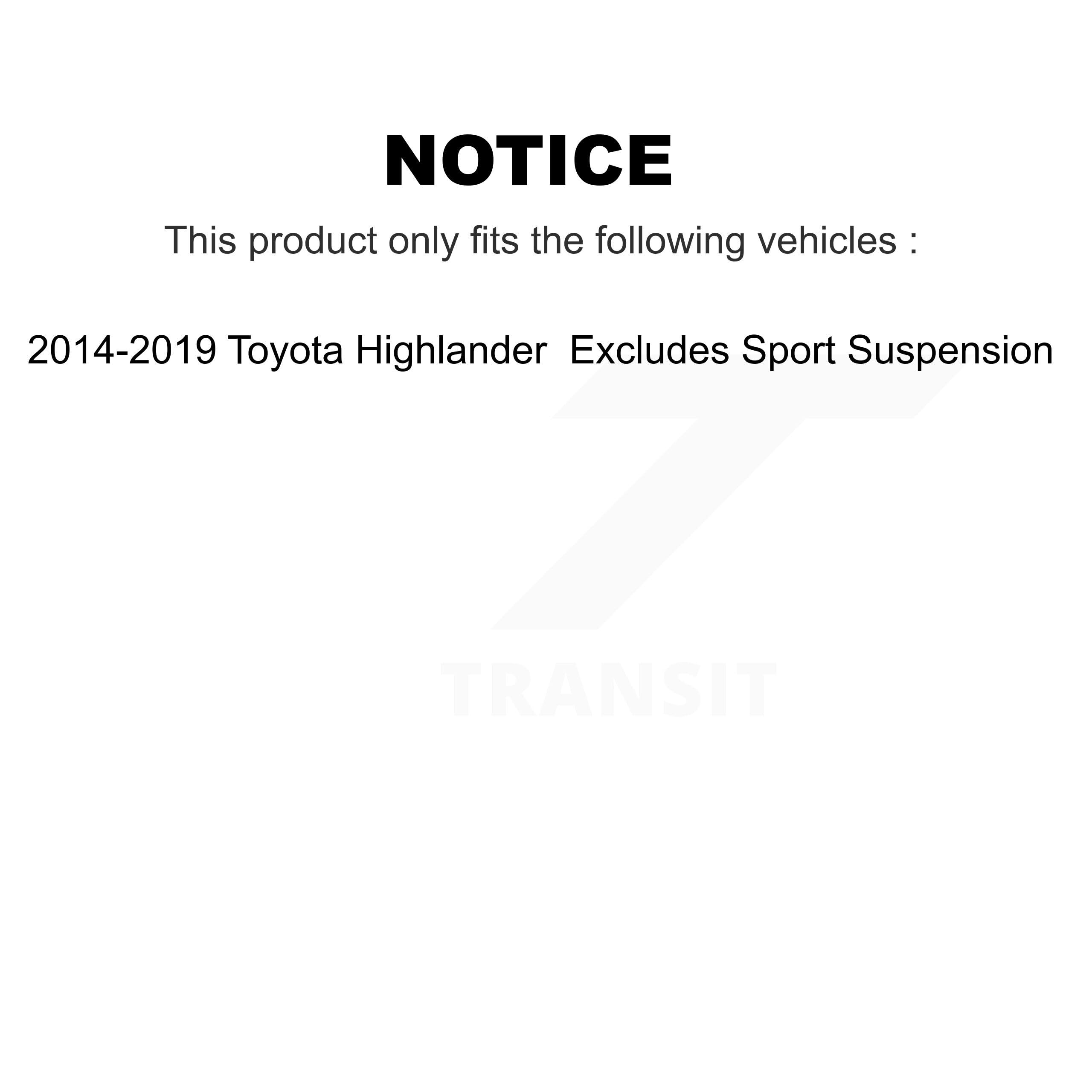 Amazon.com: Transit Auto Front Rear Complete Suspension Shocks 