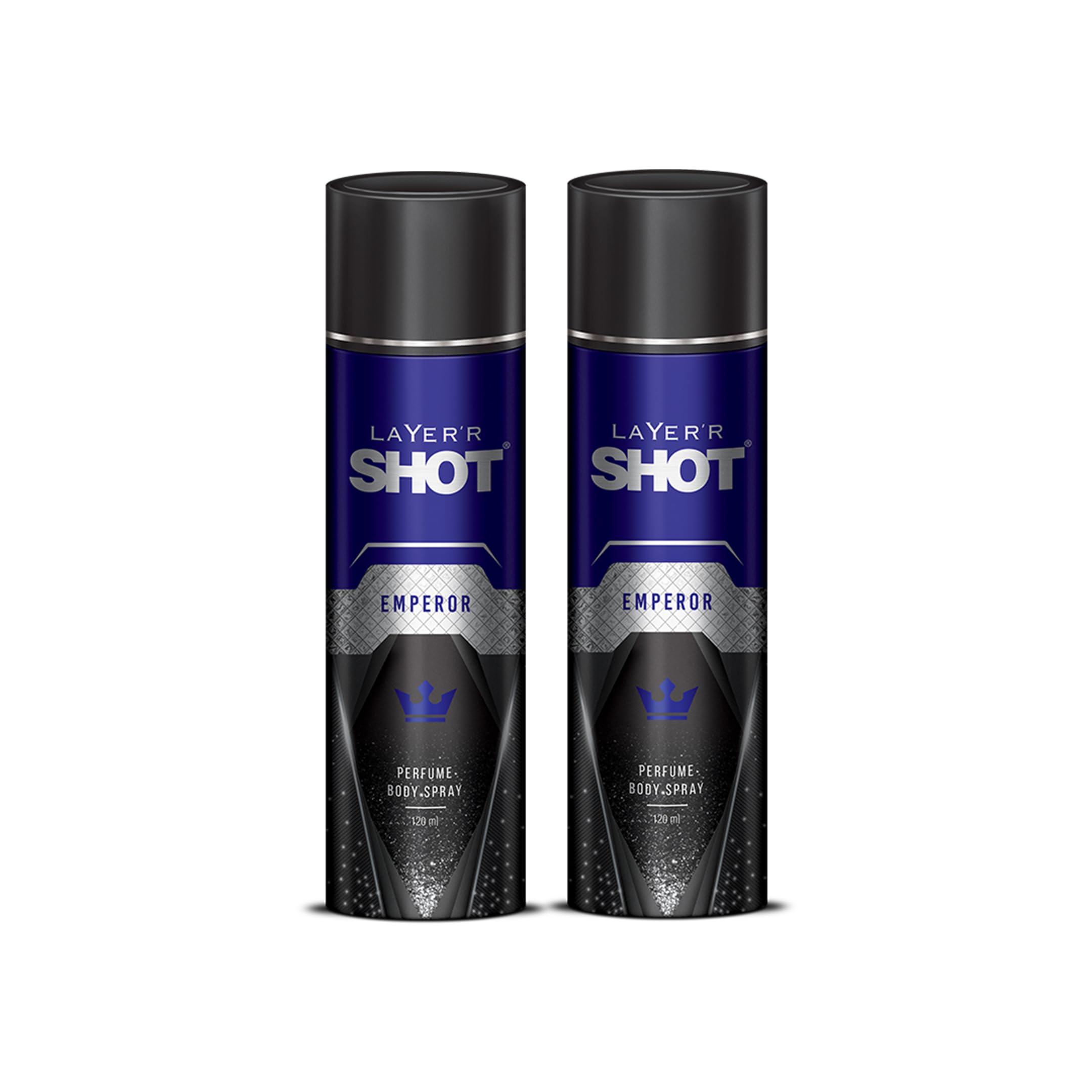 Layer'r Shot Emperor Body Spray For Men - 2 x 120ml Each | Long Lasting Premium Fragrance With Exotic Notes | Ideal for Body & Clothes | Gift For Men-image-29