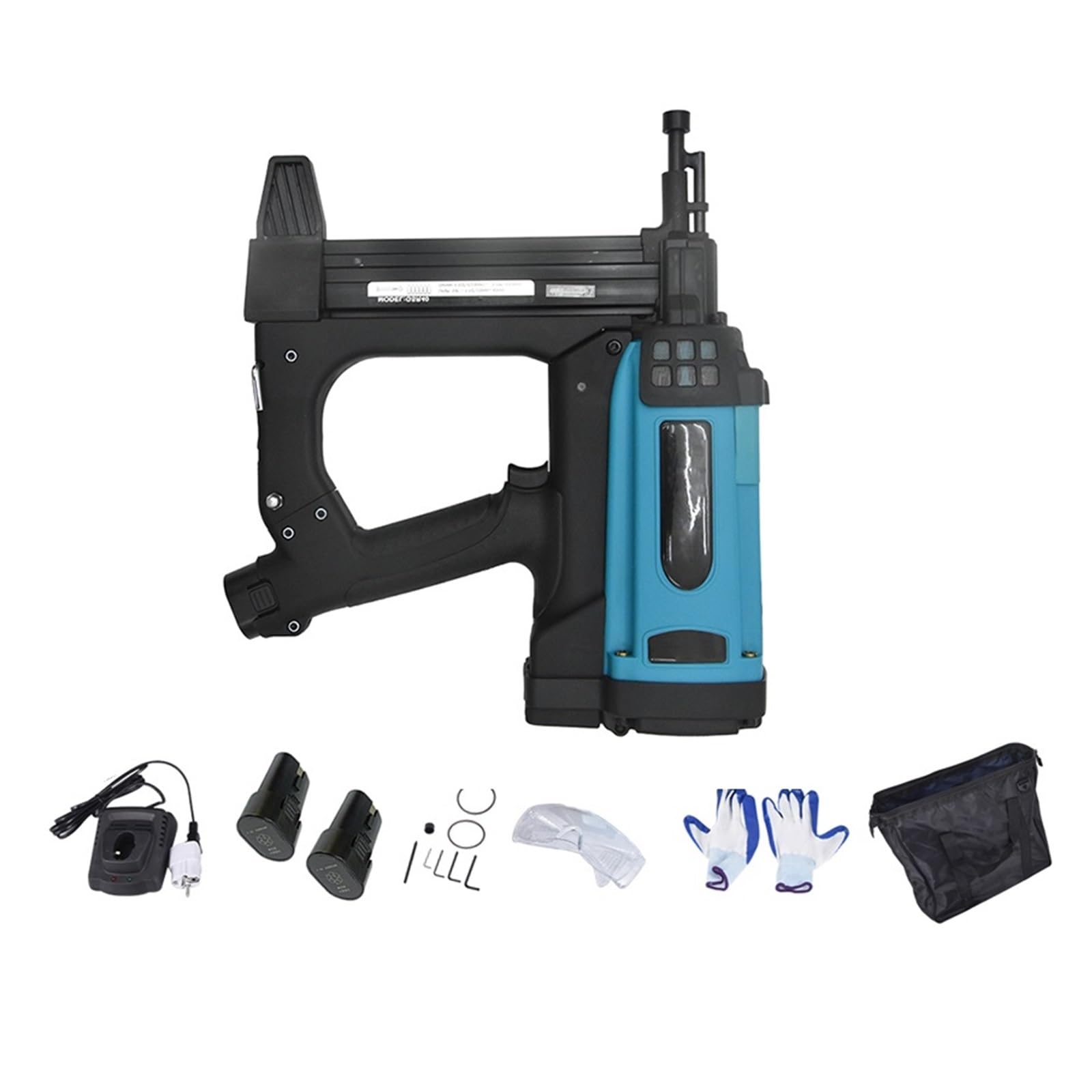 Pistola sparachiodi, Pistola Sparachiodi Pneumatica 7. Utensili Pneumatici For A Gas Con Batteria Al Litio Da 2 V For Telaio E Canalina(With 1pc Battery)