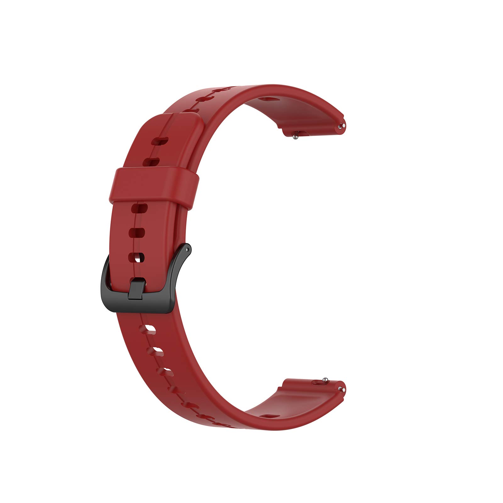 NovemFoal Premium Silicone Watch Band, Soft Replacement Strap Compatible with Radley Series 21 Straps, Breathable and Waterproof Wristband for Men and Women (Red)