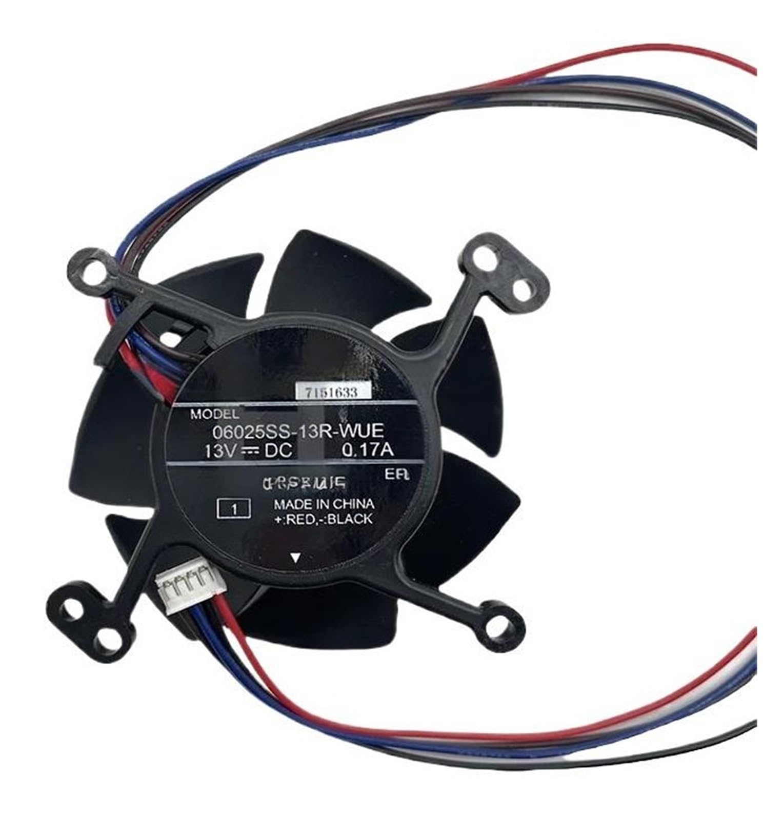 YMUGUEGH 06025SS-13R-WUE 13V 0.17A Four-wire Cooling Fan