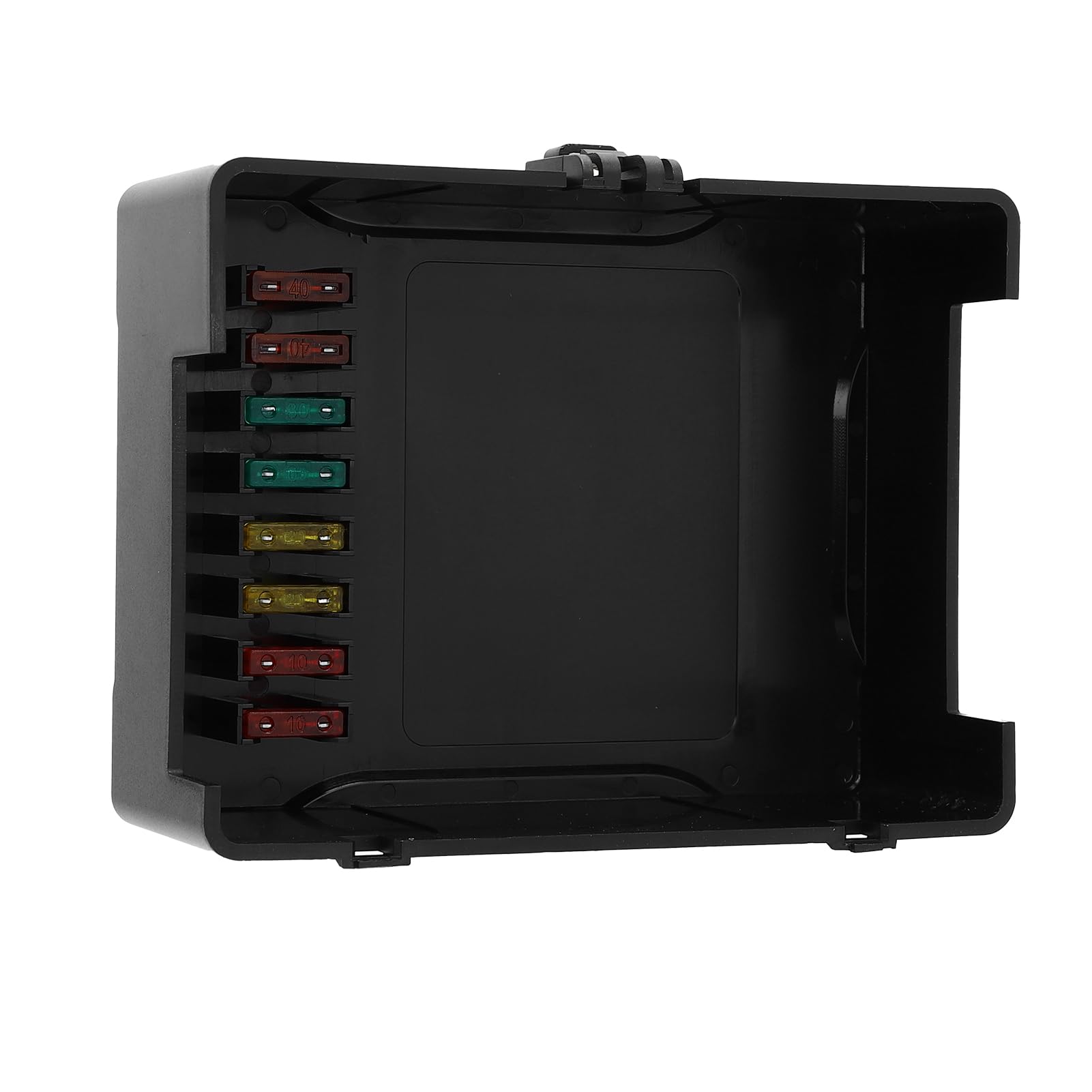 Scatola fusibili relè automobilistico, Pannello relè 12V a 6 vie con blocco fusibile a lama a 14 vie, Dispone di indicatori di stato LED per auto, camion, Wohnmobile e UTV