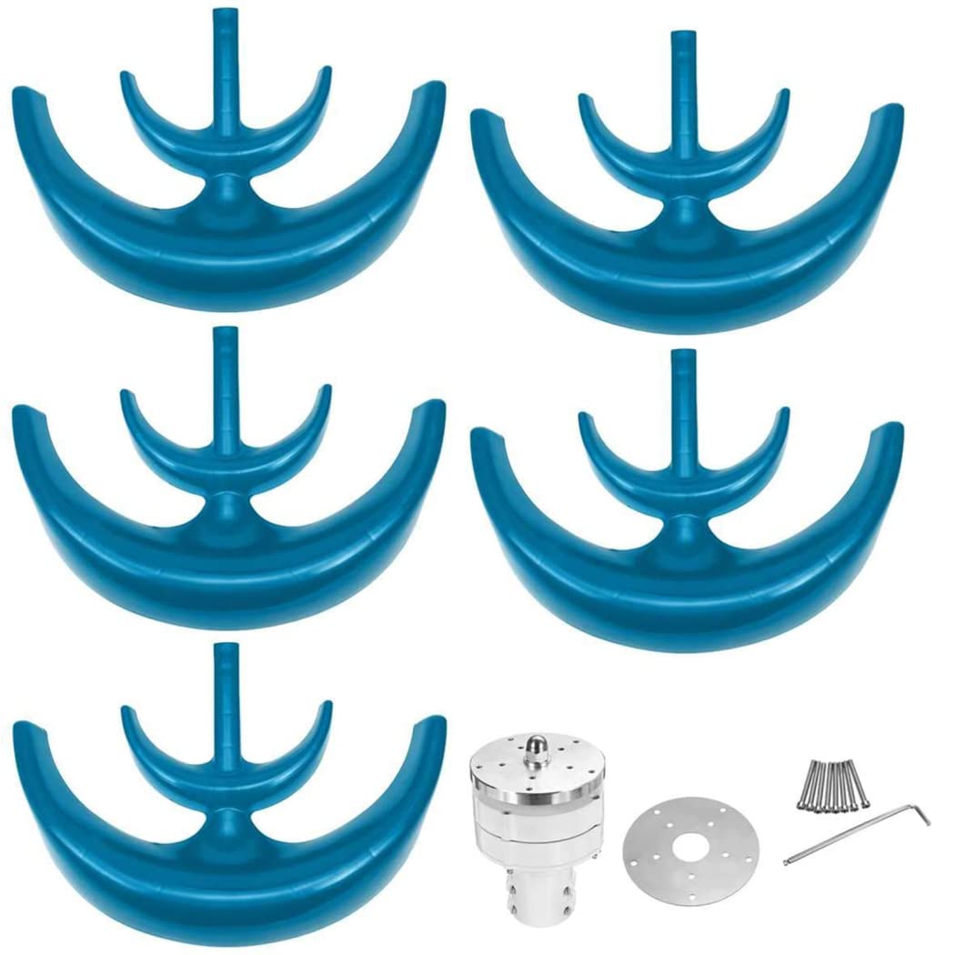 Windkraftanlagen 8000 W Windkraftanlagen-Generator-Kit, 12/24/48 V Windgeneratoren für den Heimgebrauch, Option mit wasserdichtem Laderegler, geeignet für Zuhause oder Camping
