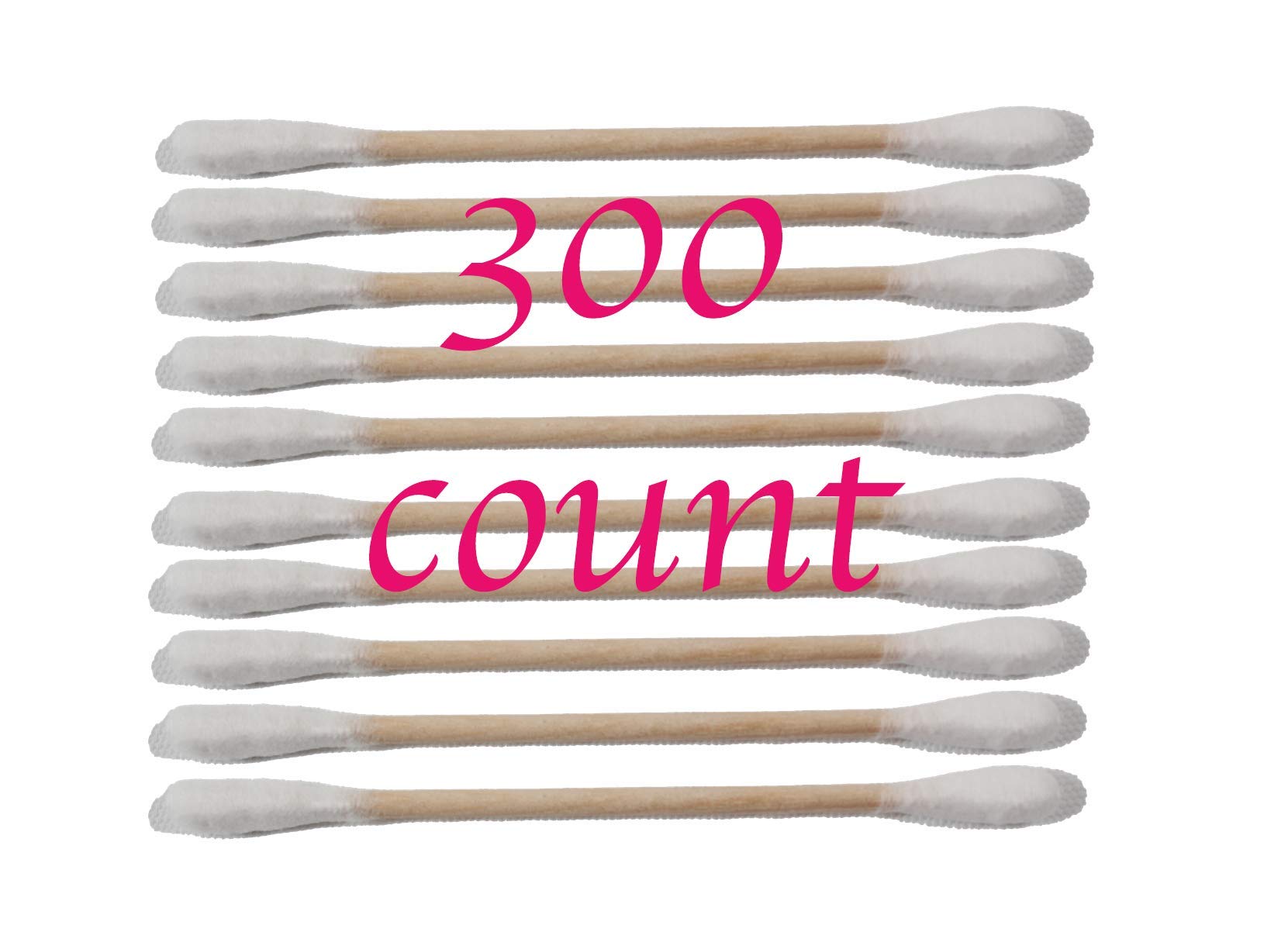 Cotton Swaps Wooden Sticks (300 Count)