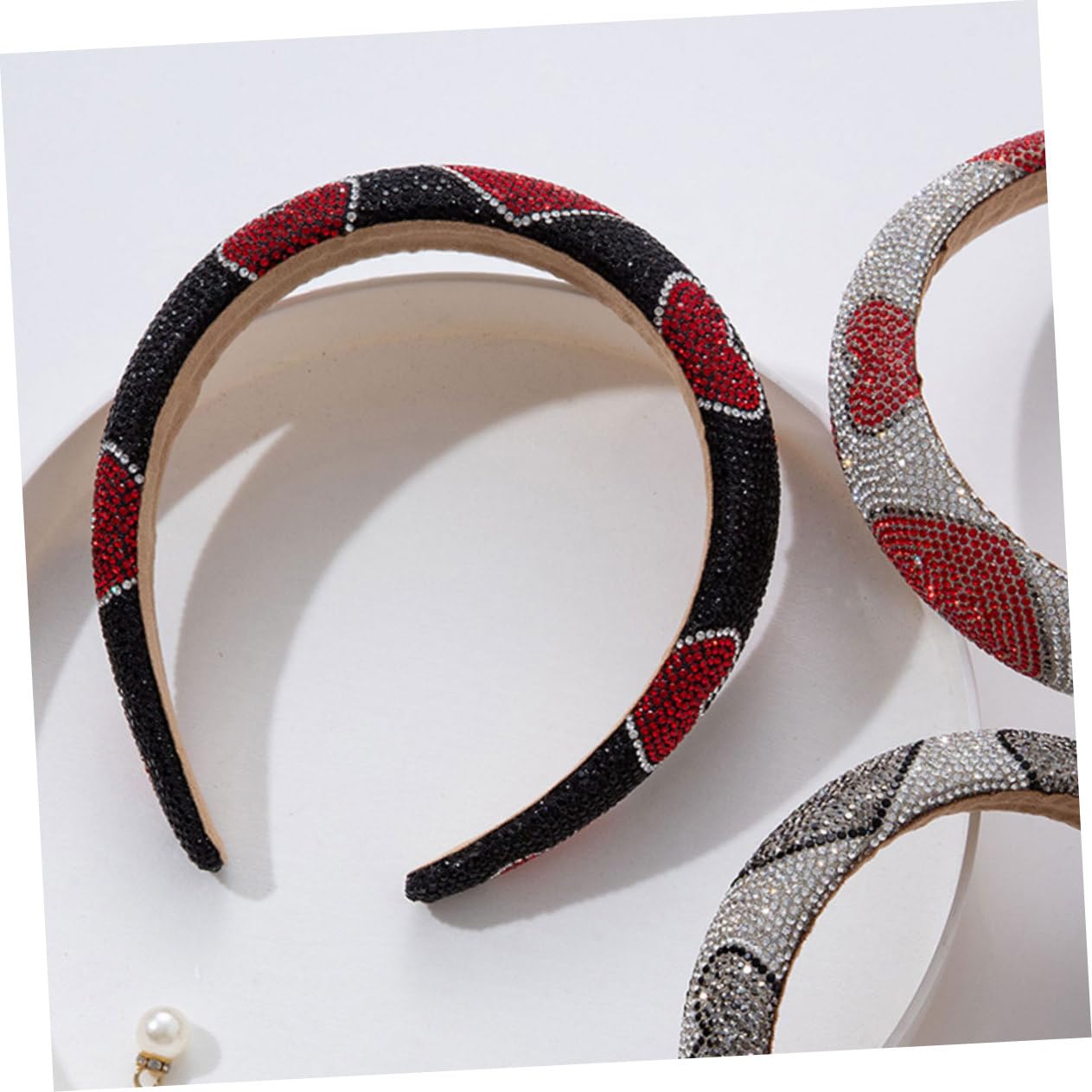 5 pezzi accessori per capelli per donne ragazze fasce per capelli per capelli per donne e ragazze fasce per capelli per capelli per donne con strass per capelli decorativi fasce per capelli